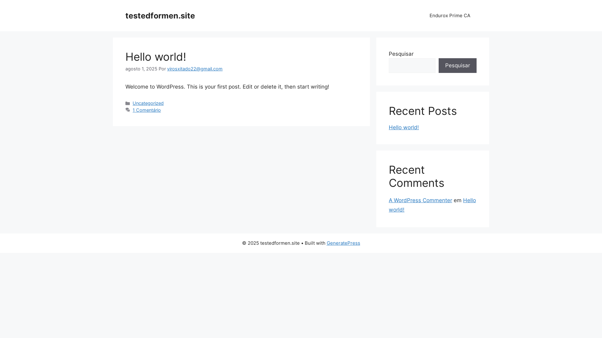 website screenshot of https://testedformen.site/