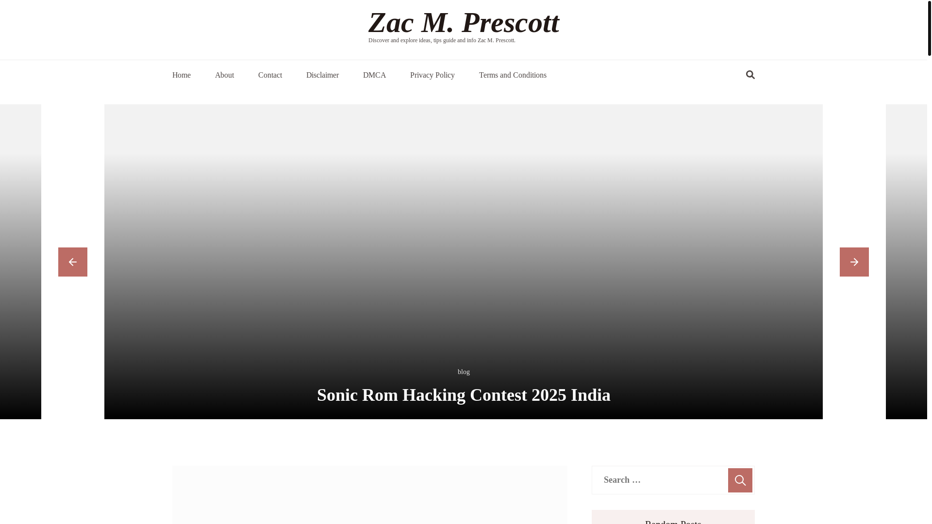 website screenshot of https://zacmprescott.pages.dev/