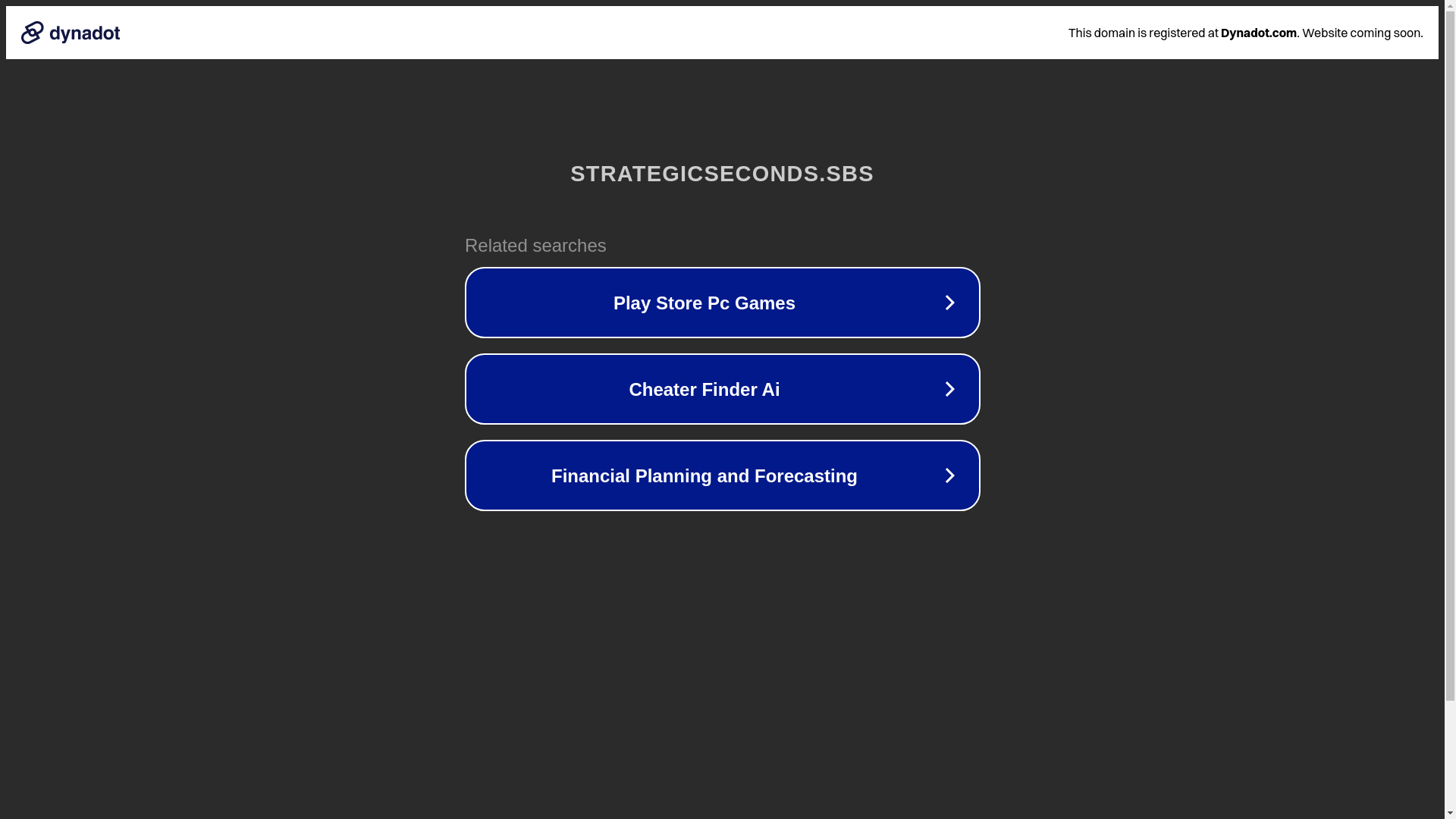 website screenshot of https://strategicseconds.sbs/