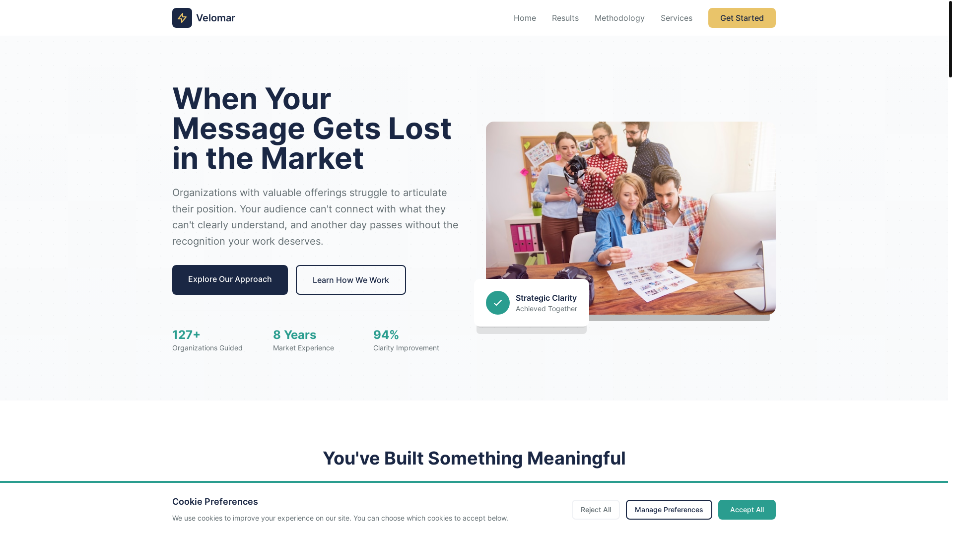website screenshot of https://velomar.org/