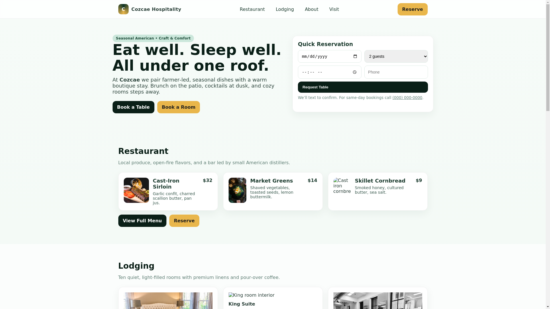 website screenshot of https://cozcae.pages.dev/