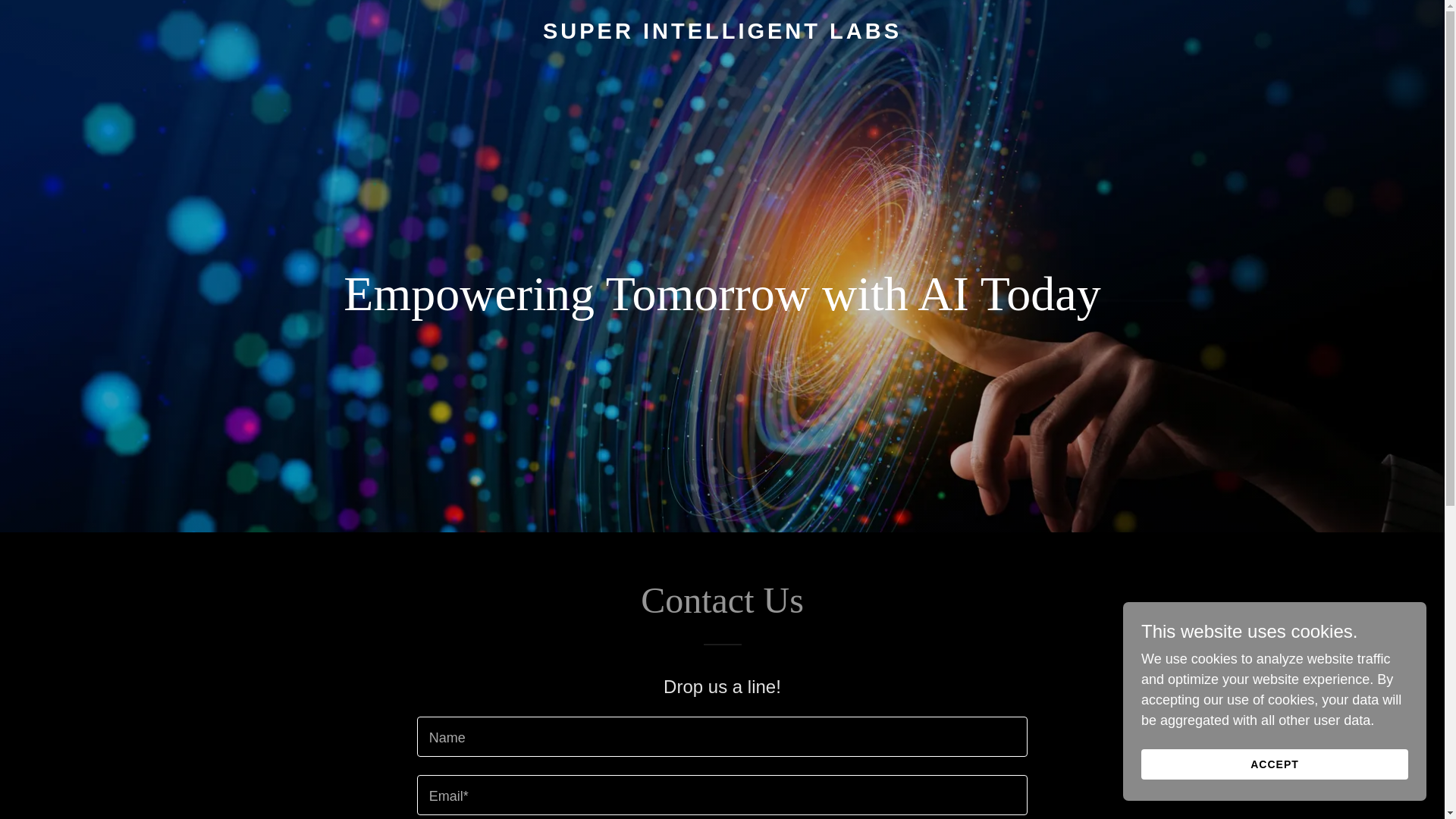 website screenshot of https://superintelligentlabs.ai/
