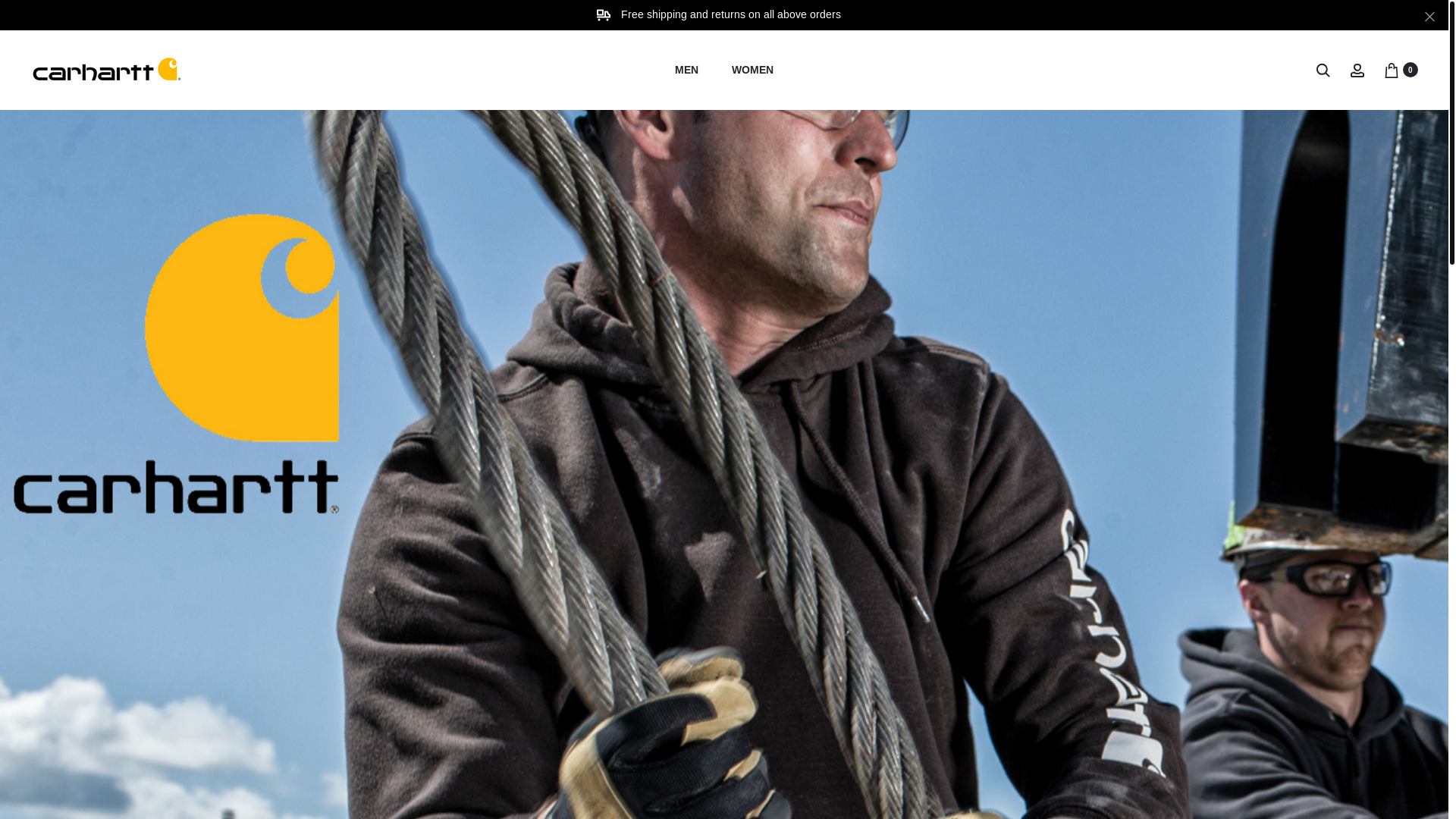 website screenshot of https://www.carharttclothingaustralia.com/