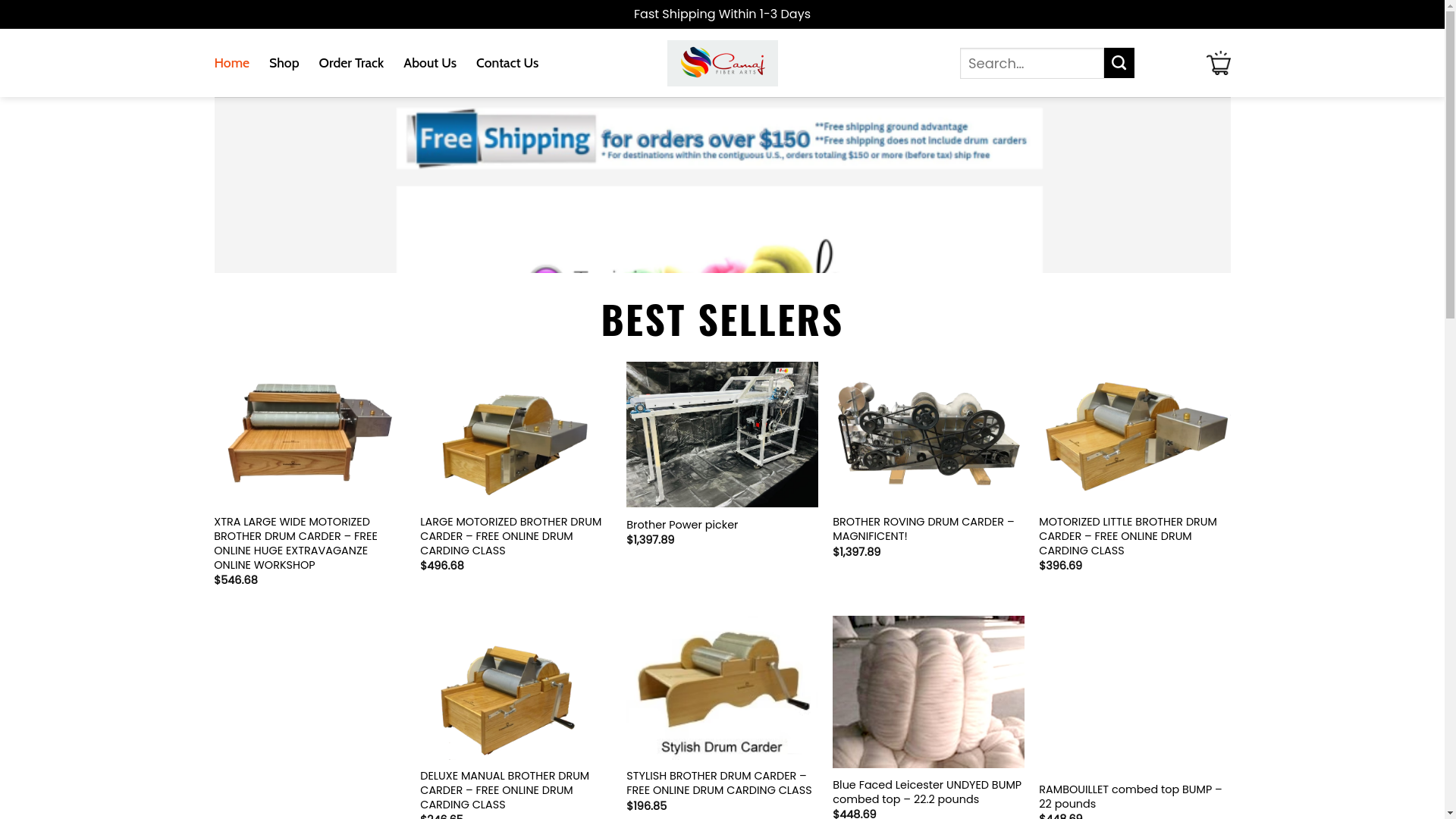 website screenshot of https://bestcamajfiberarts.shop/