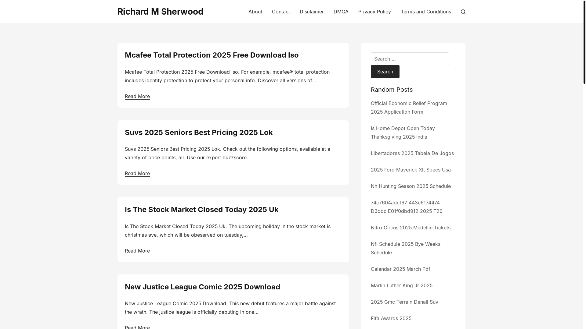 website screenshot of https://richardmsherwoodn.pages.dev/