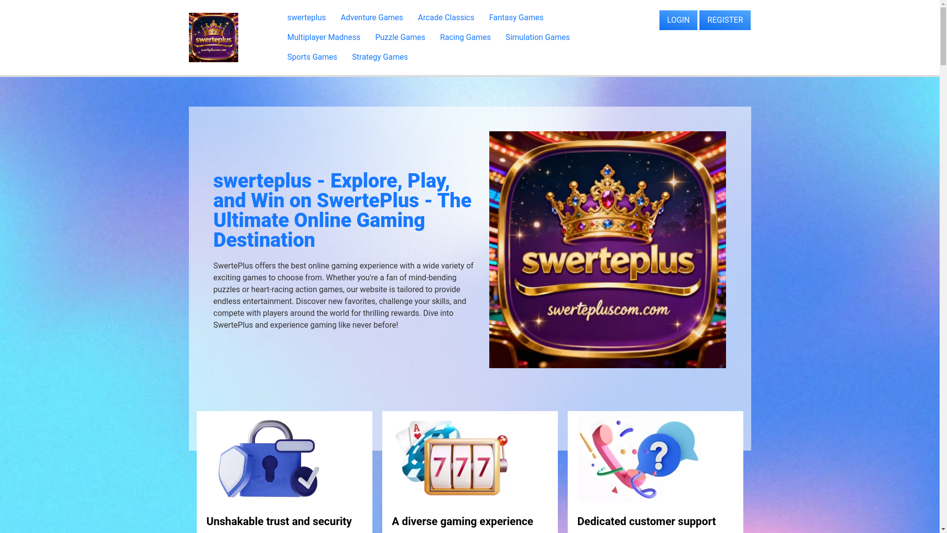 website screenshot of https://swertepluscom.com/