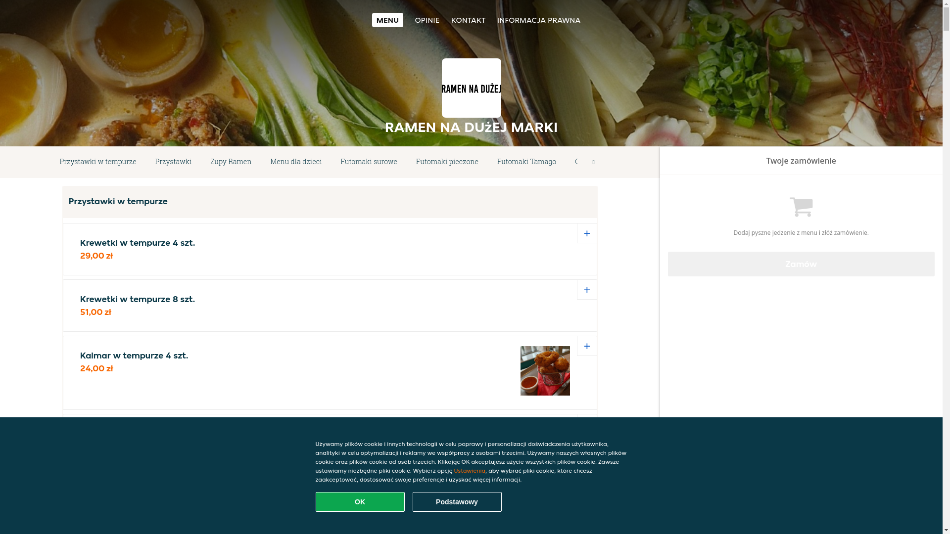 website screenshot of https://ramen-na-duzej-marki.pl/