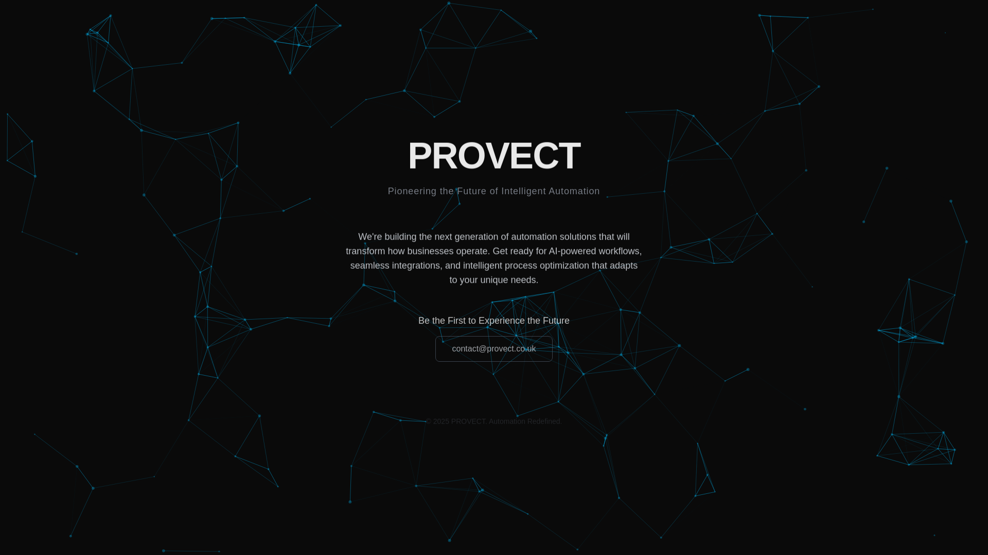 website screenshot of https://provectcoming.pages.dev/