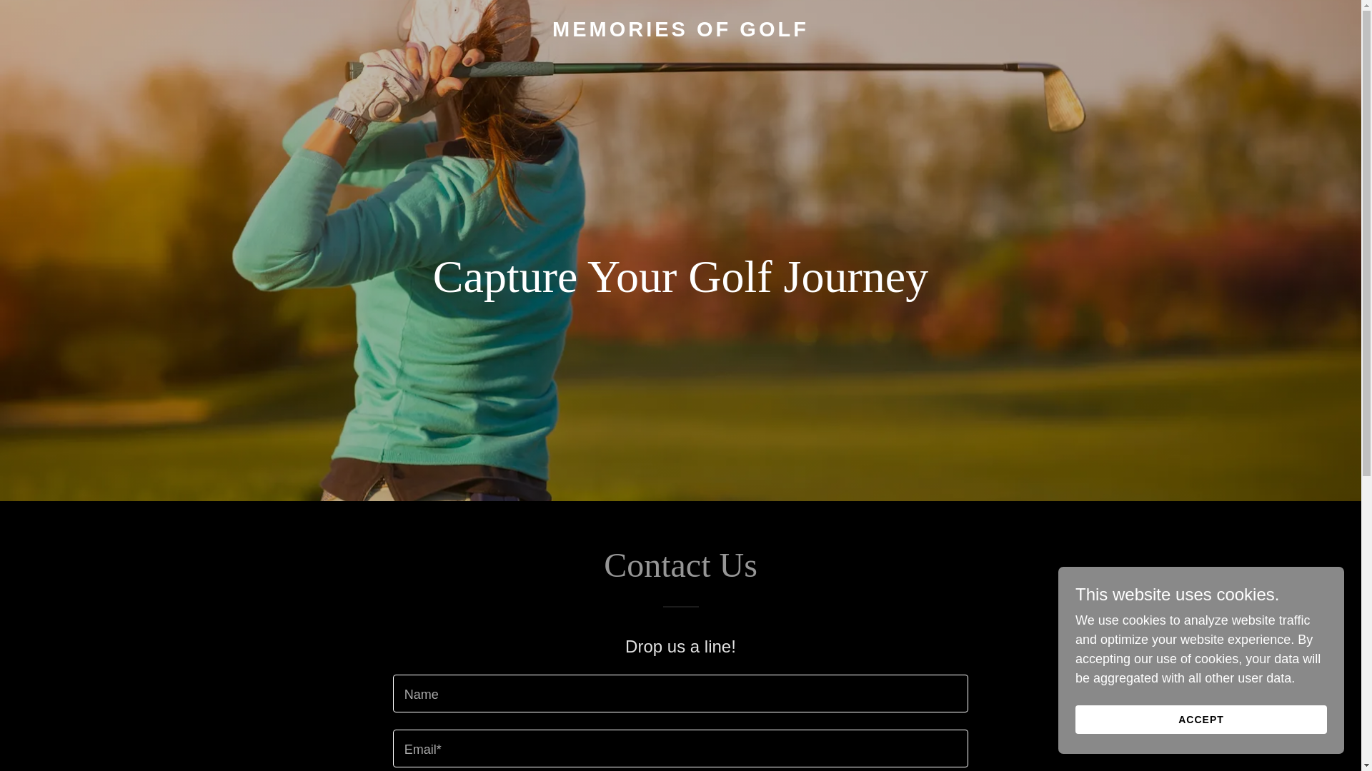 website screenshot of https://memoriesofgolf.com/