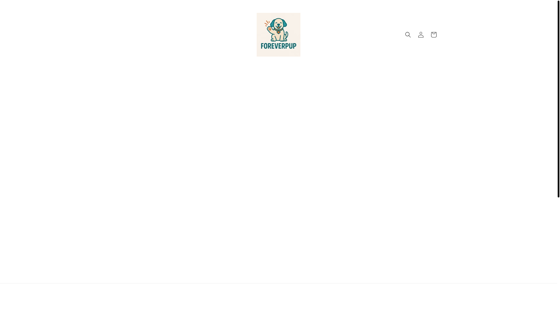 website screenshot of https://foreverpup.store/