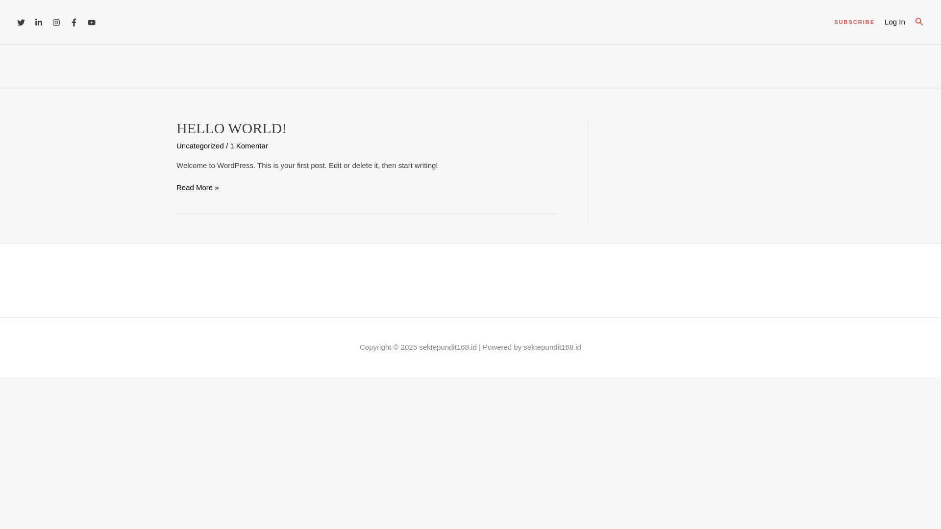 website screenshot of https://sektepundit168.id/