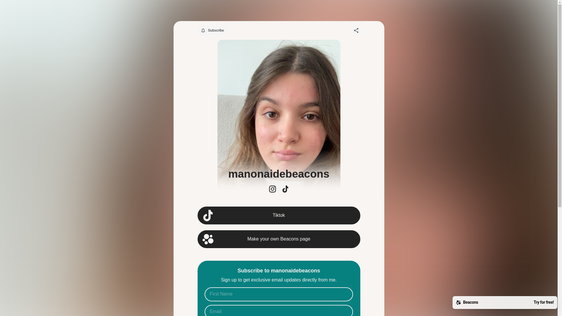 website screenshot of https://manonaide.com/