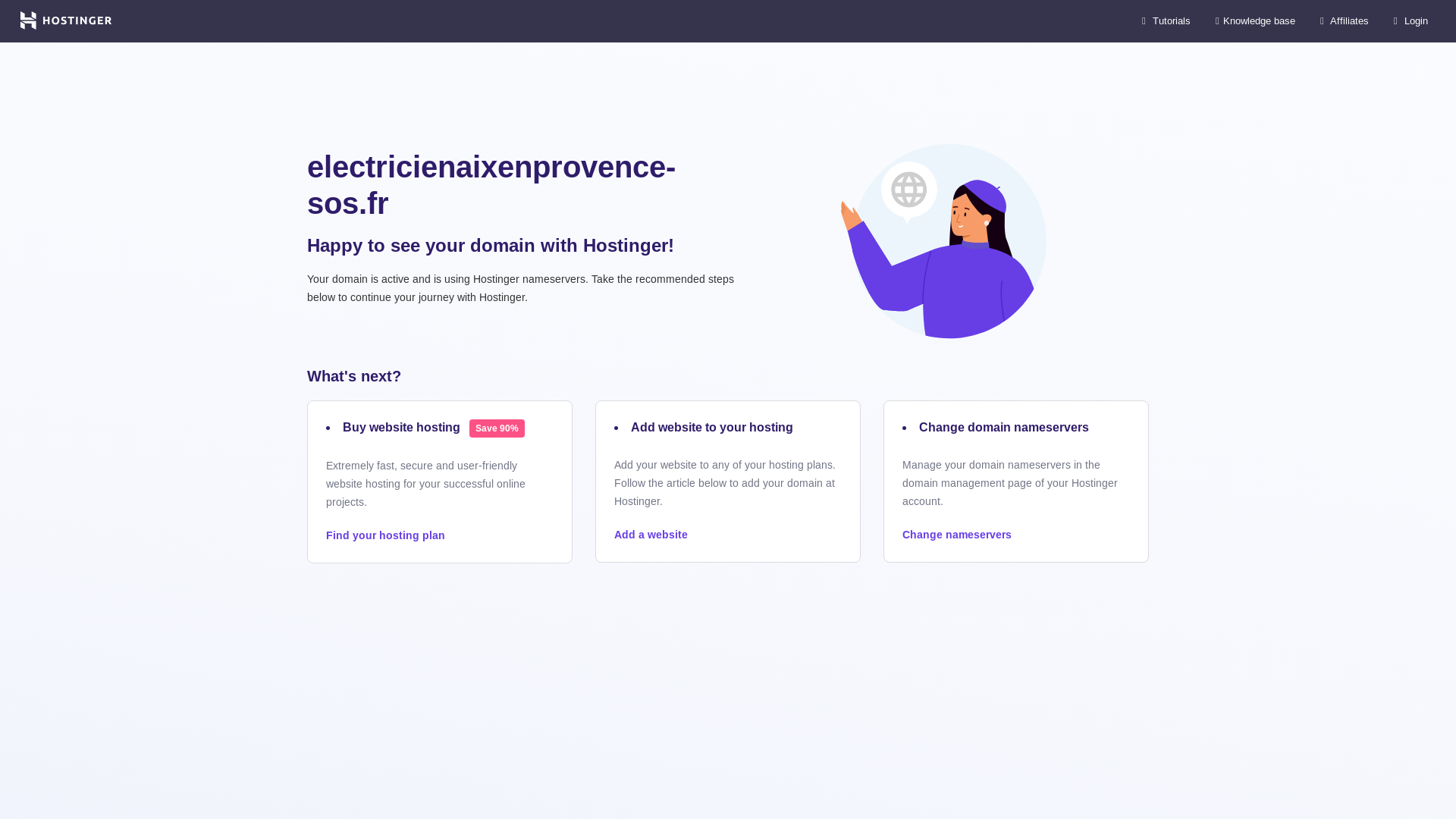 website screenshot of https://electricienaixenprovence-sos.fr/