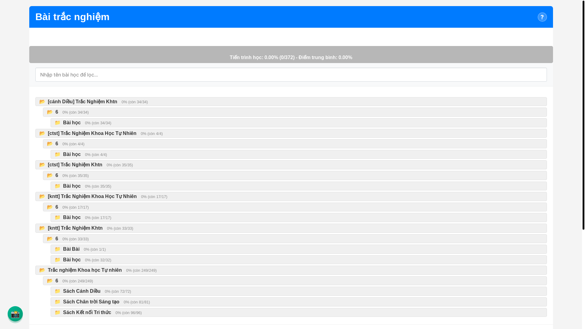 website screenshot of https://khoahoc6.pages.dev/