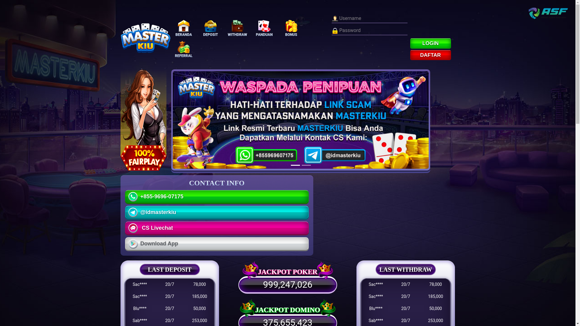 website screenshot of https://masterkiu.academy/