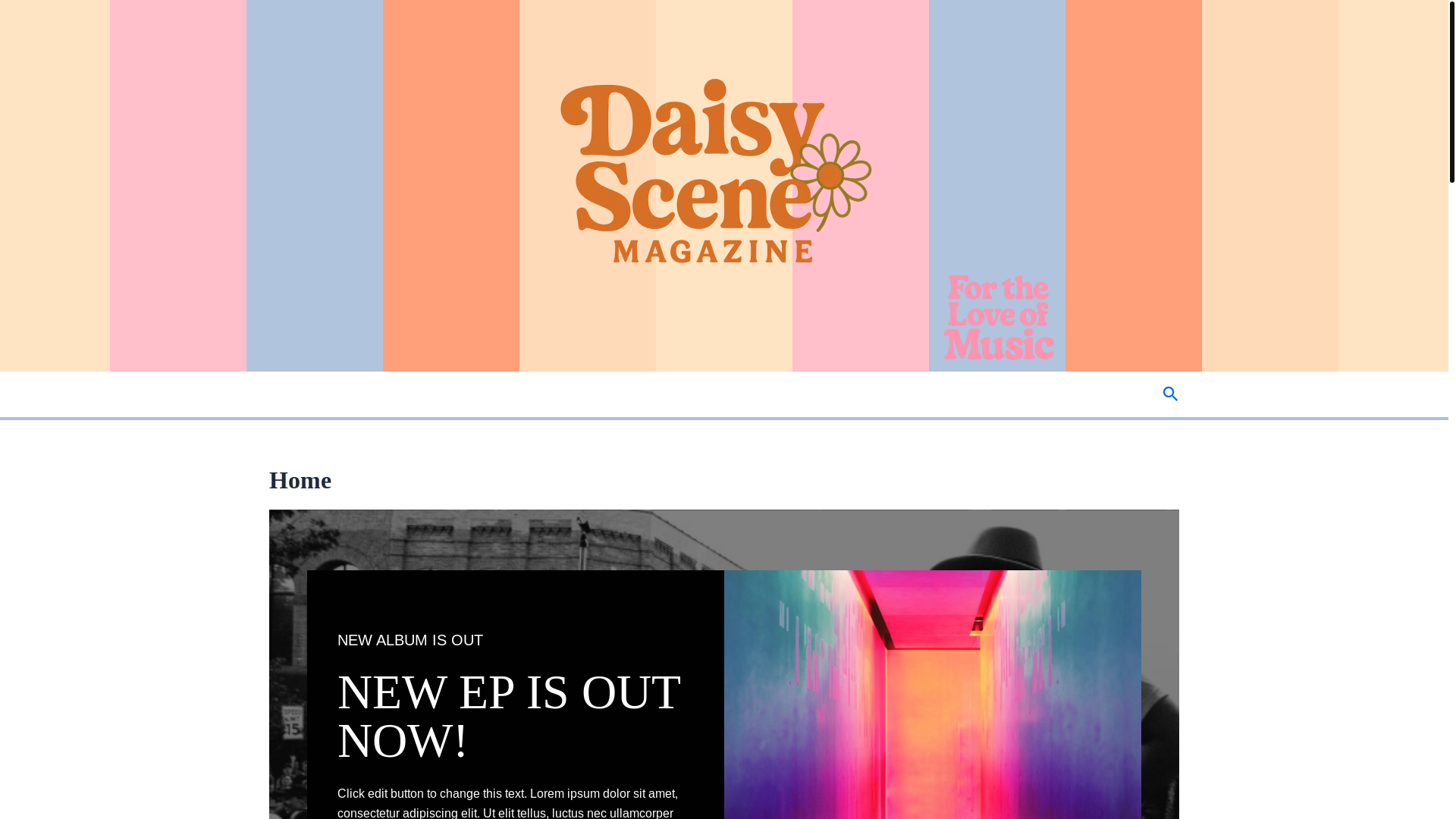 website screenshot of https://daisyscenemag.com/