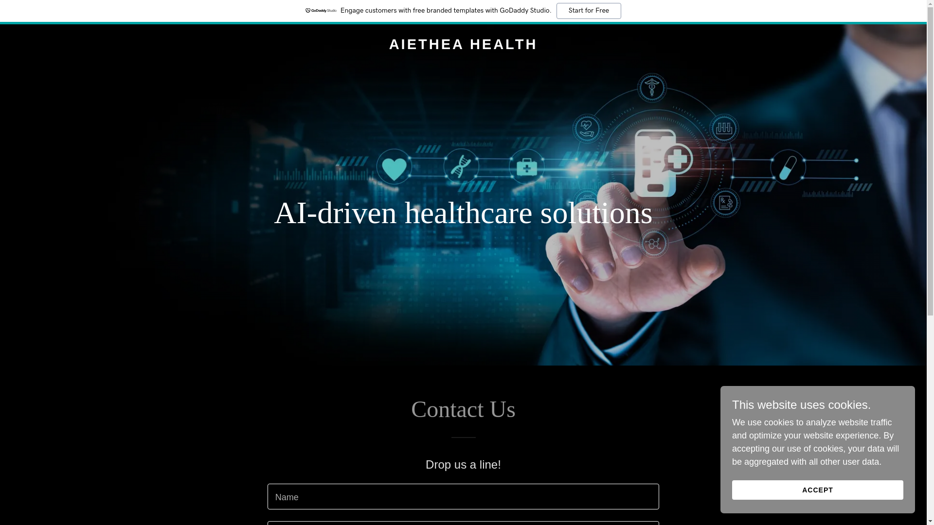 website screenshot of https://aietheahealth.ai/