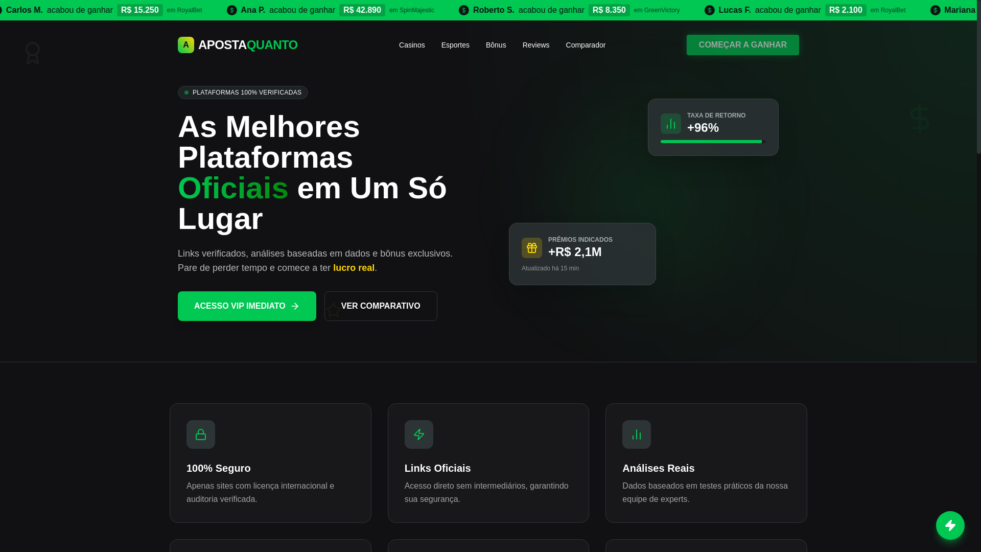 website screenshot of https://apostaquanto.com.br/