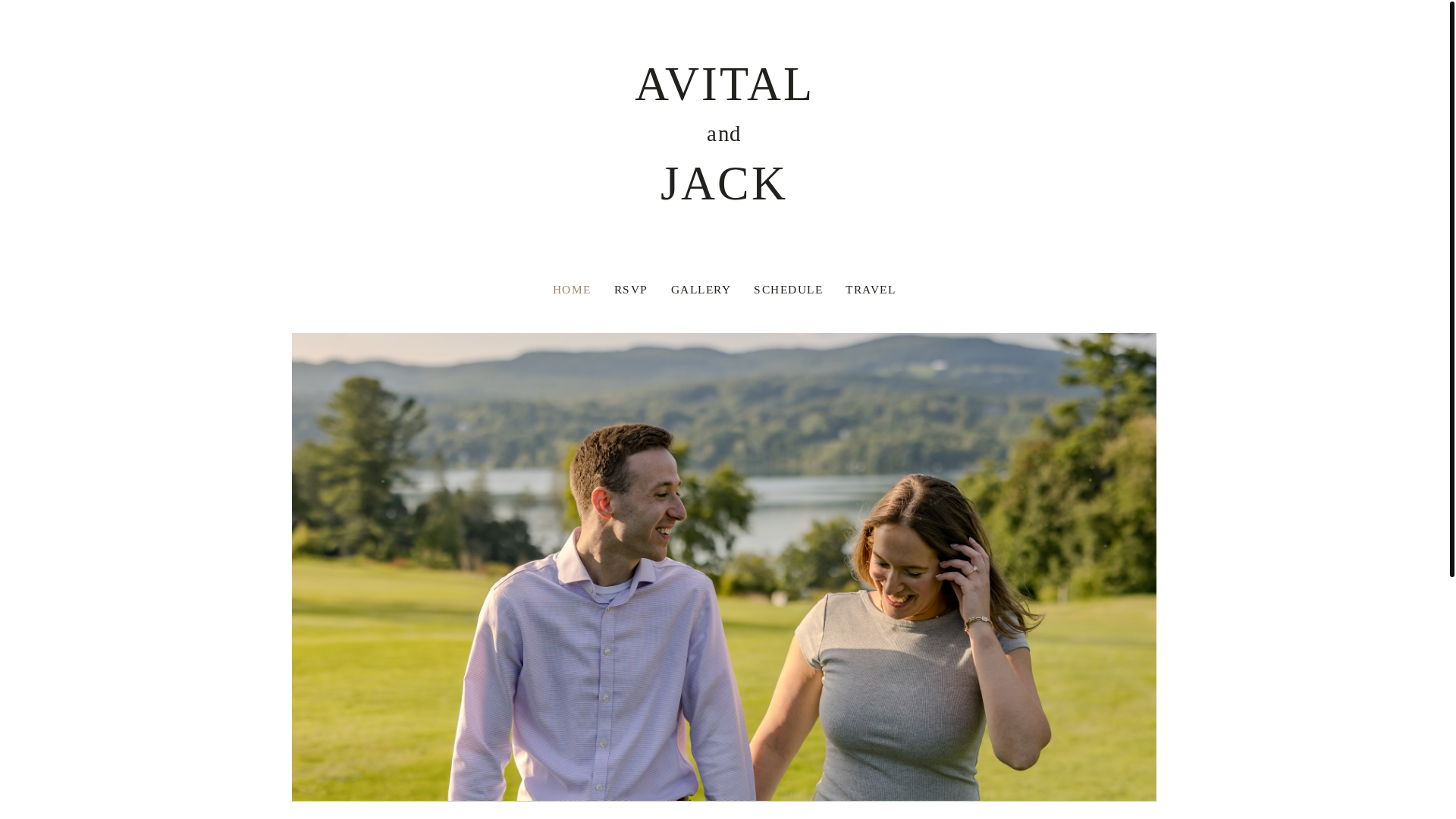 website screenshot of https://avitalandjack.com/