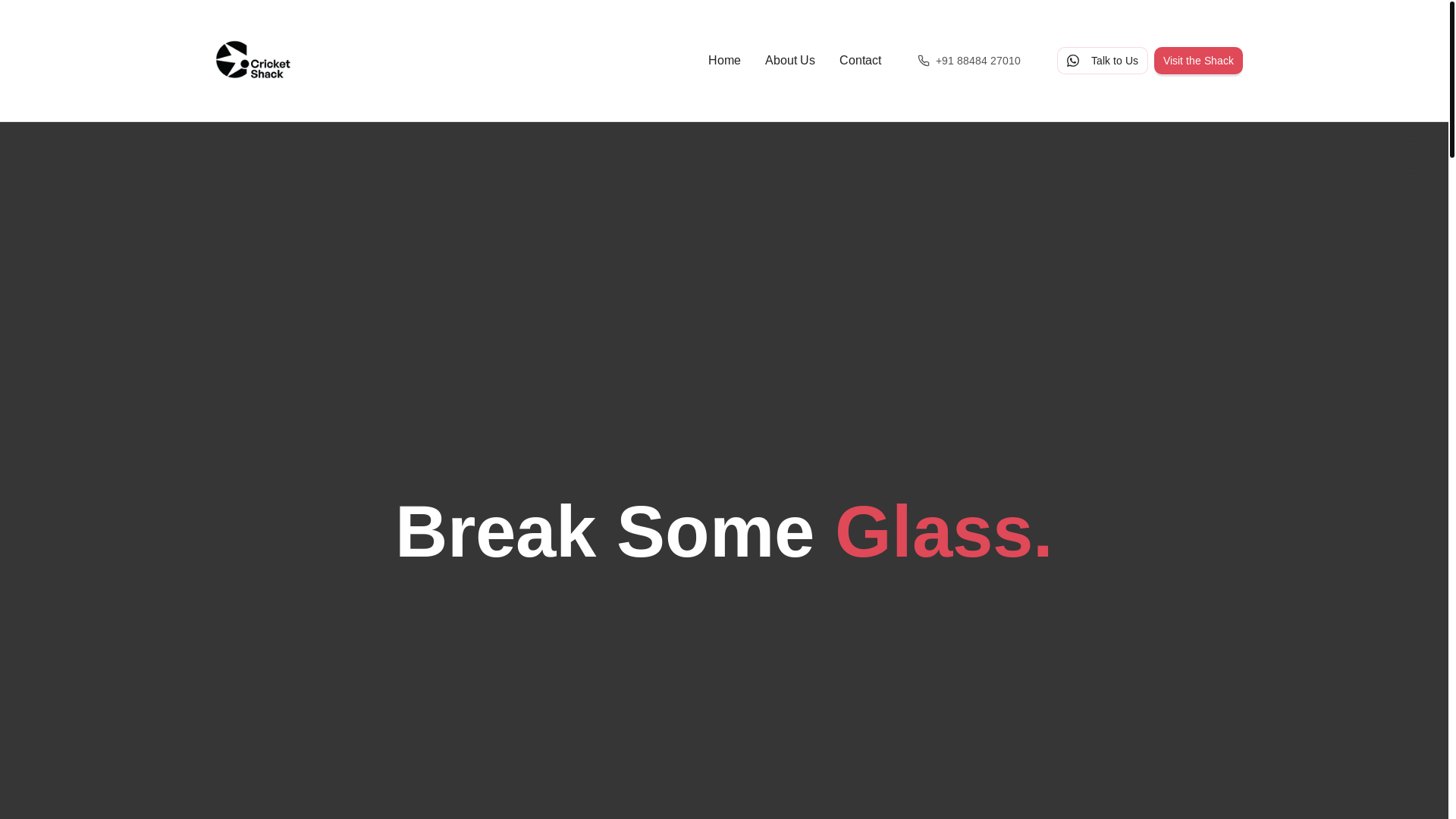 website screenshot of https://cricket-shack.pages.dev/