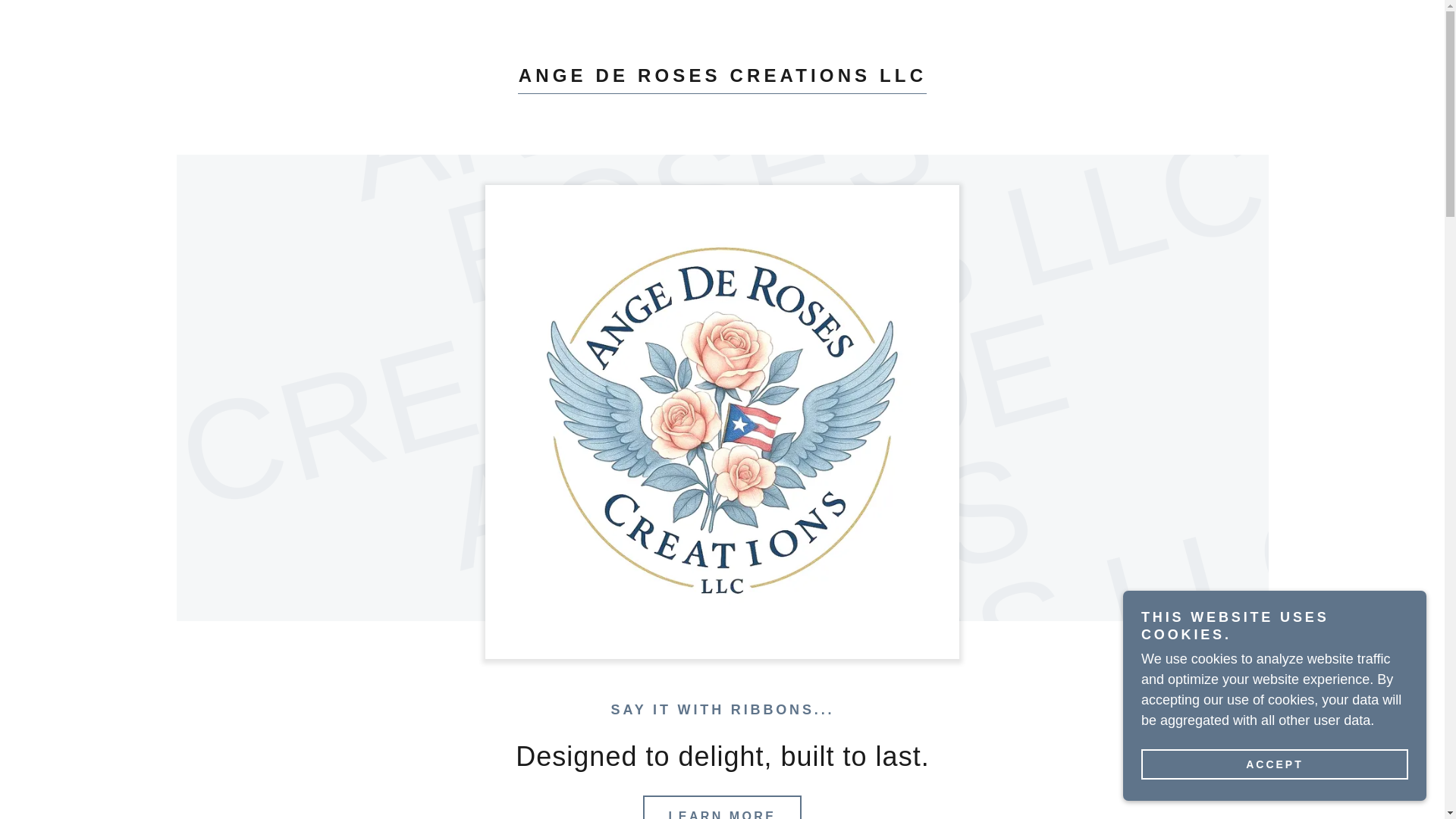 website screenshot of https://angederosescreations.com/