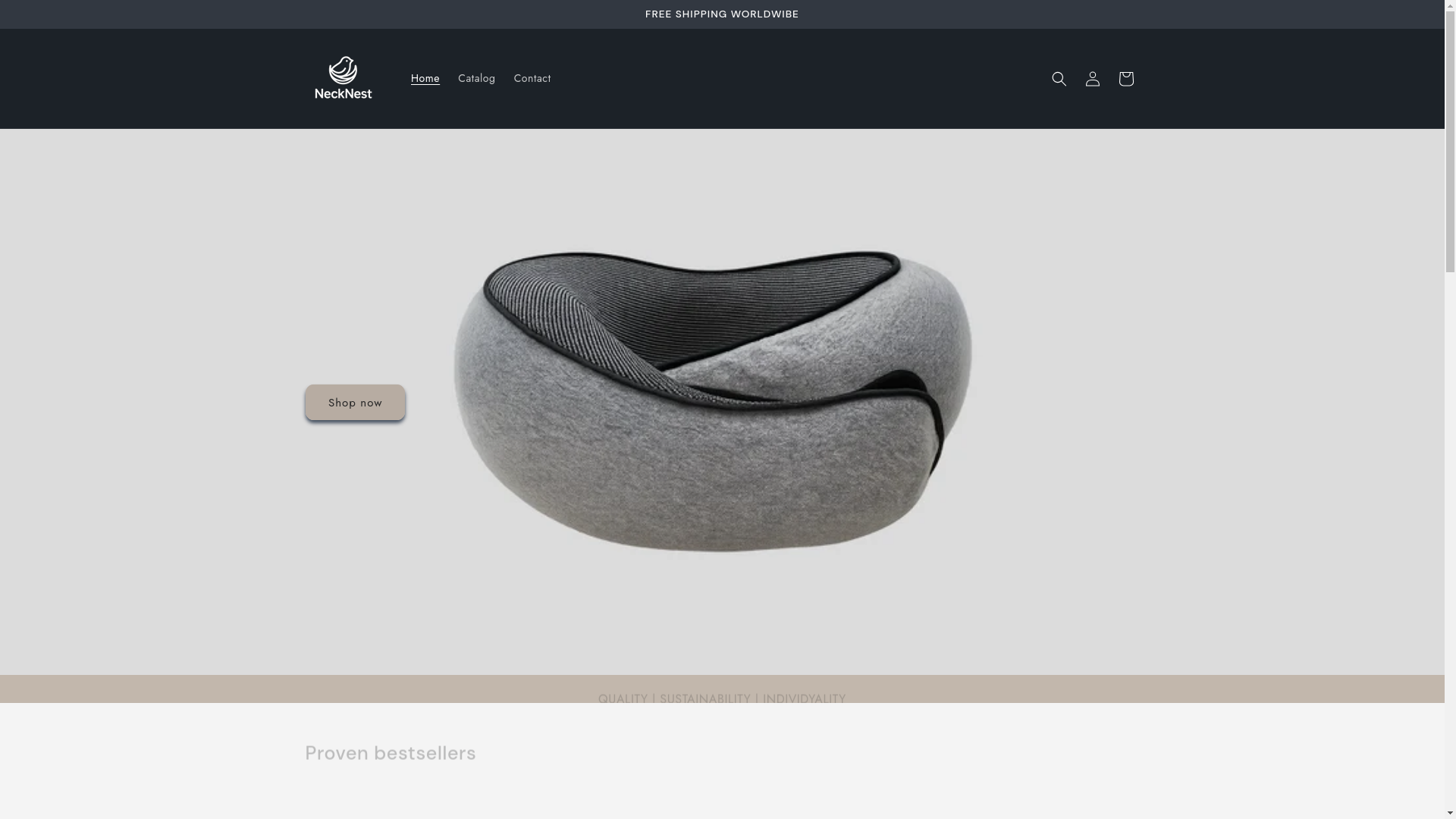 website screenshot of https://necknest.online/