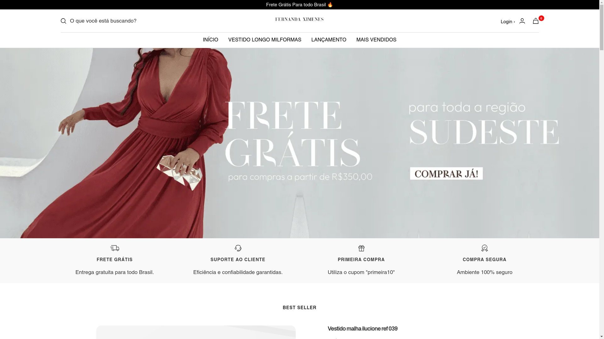 website screenshot of https://fernandaximenesboutique.com/