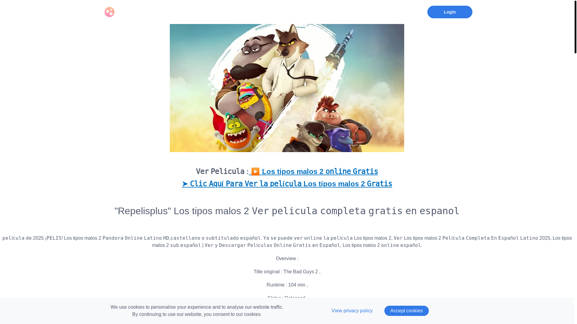 website screenshot of https://pelis123verlostiposmalos2pelicula.graphy.com/