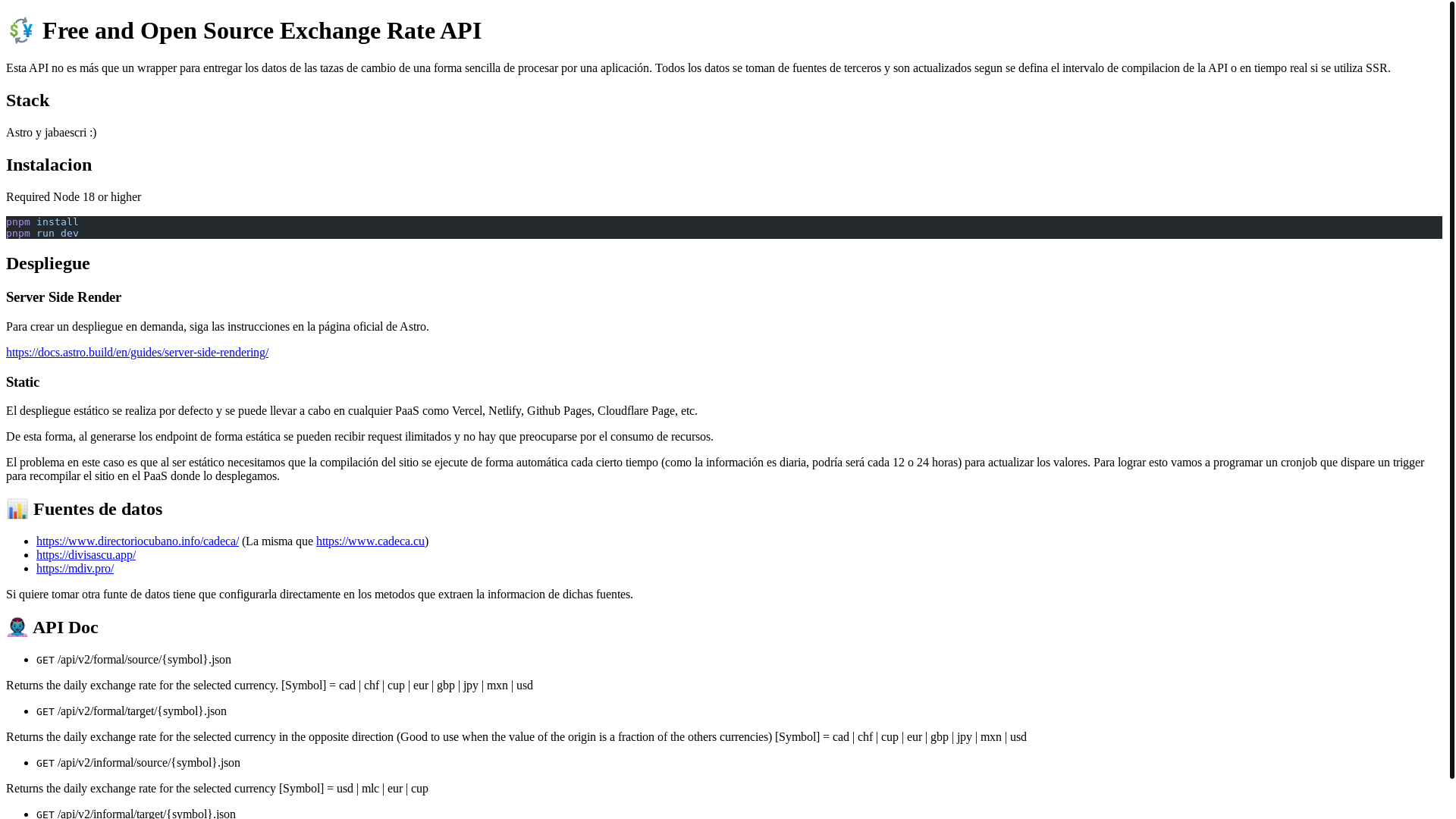 website screenshot of https://exchange-rate-api.pages.dev/
