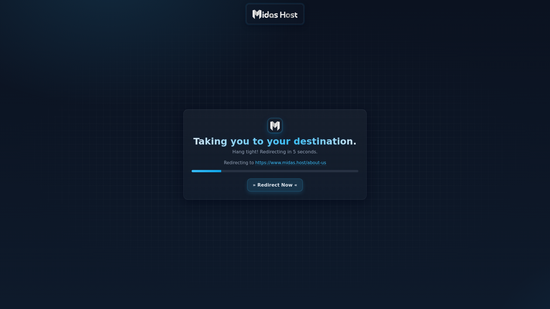 website screenshot of https://midashost-about.pages.dev/