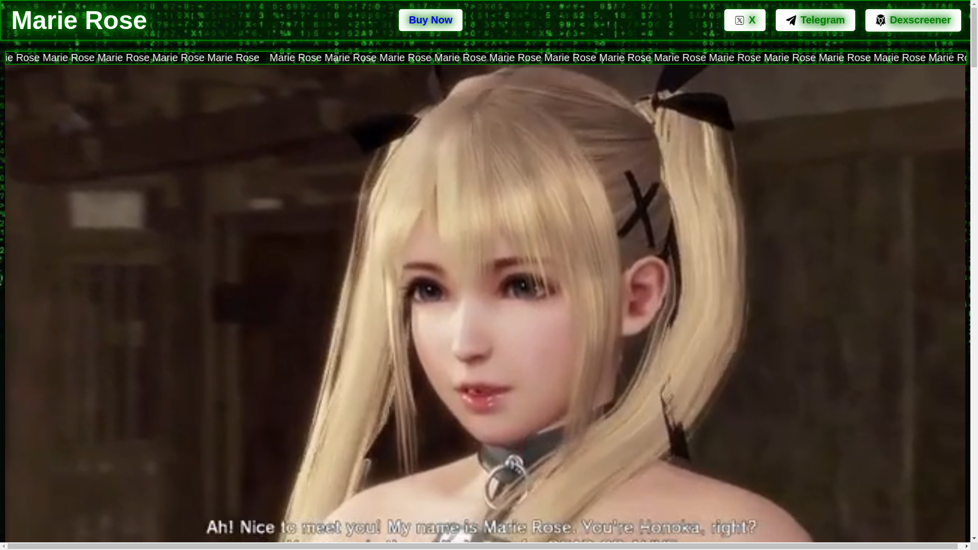 website screenshot of https://marie9999.vip/