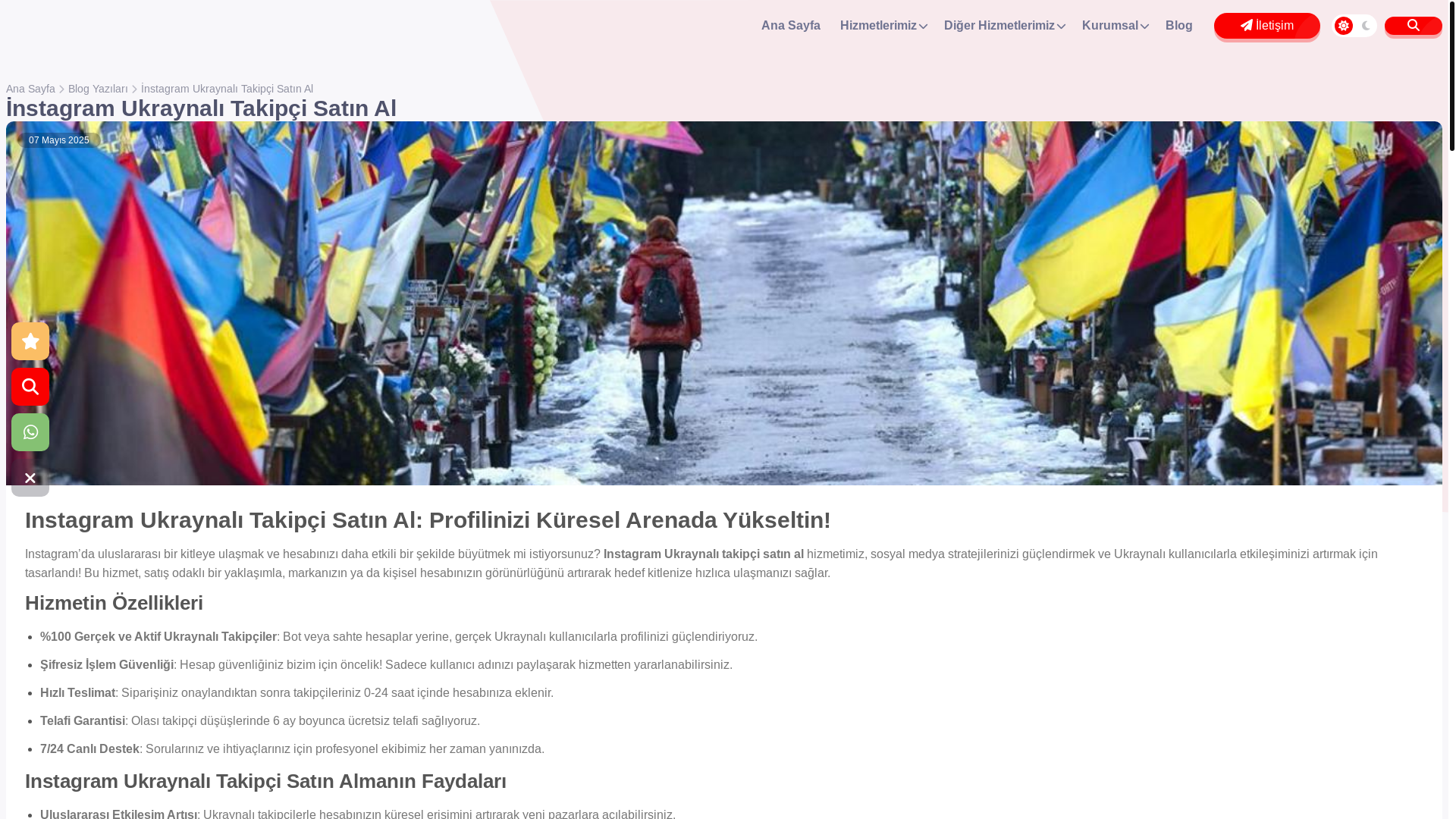 website screenshot of https://takipcisatinaldin.com/blog/instagram-ukraynali-takipci-satin-al/