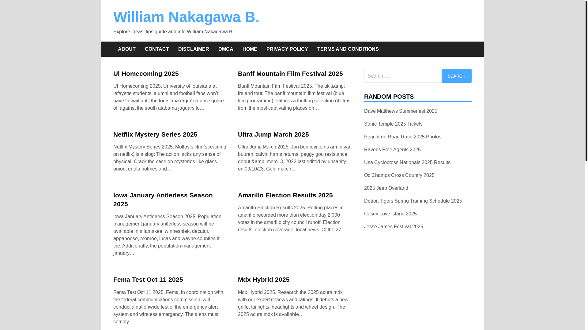website screenshot of https://williamnakagawab.pages.dev/