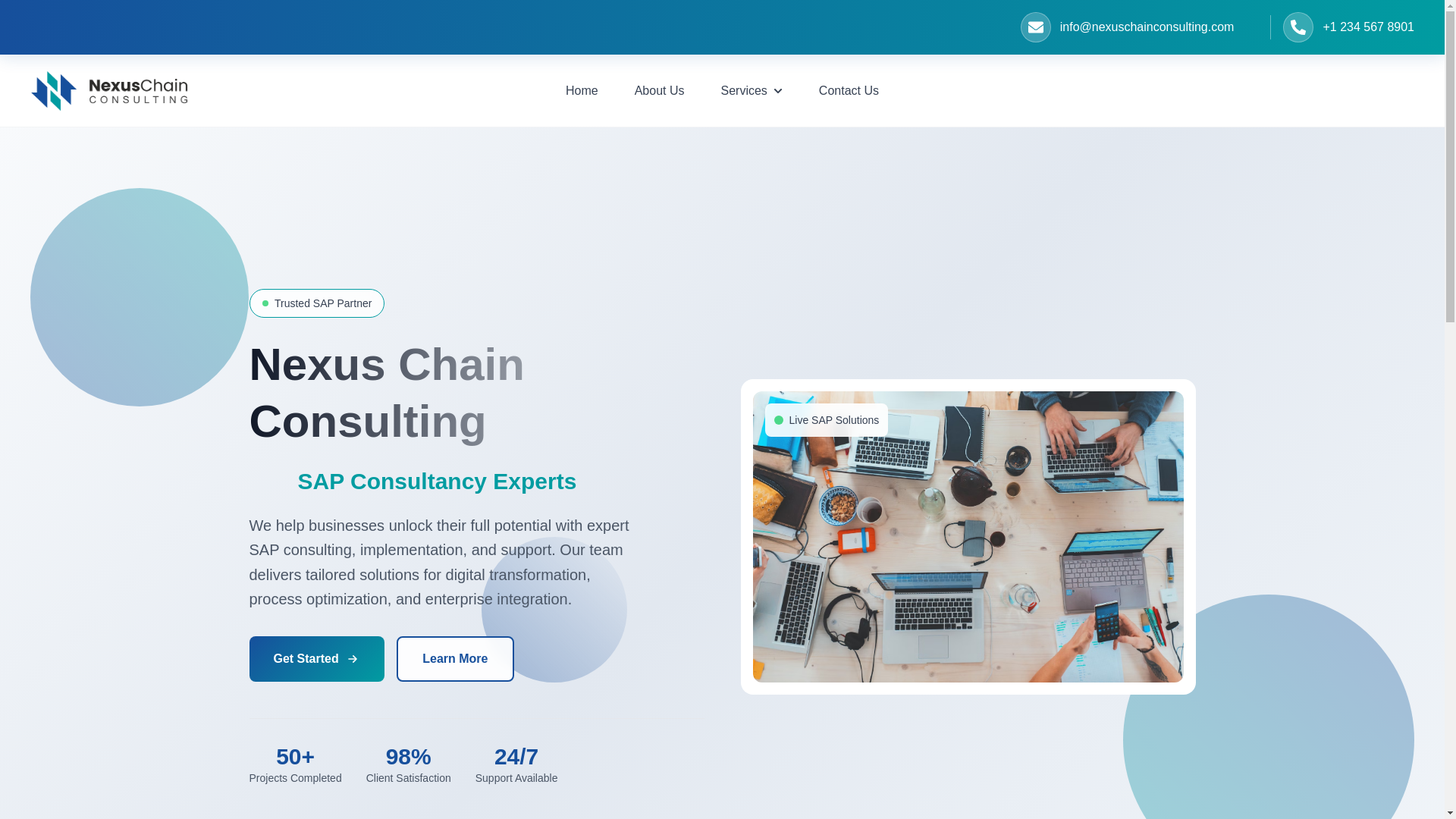 website screenshot of https://nexus-chain-web.pages.dev/