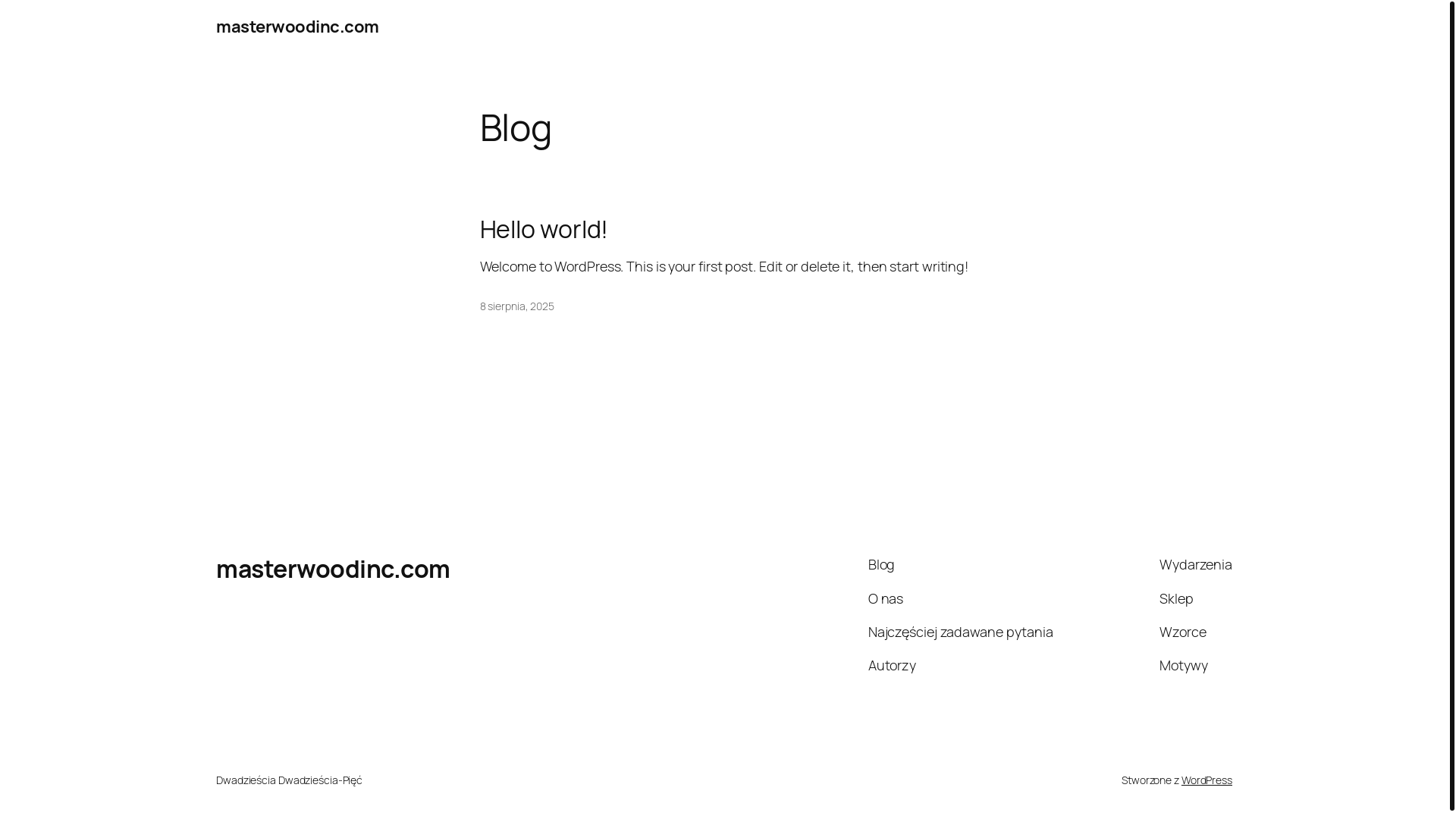 website screenshot of https://masterwoodinc.com/