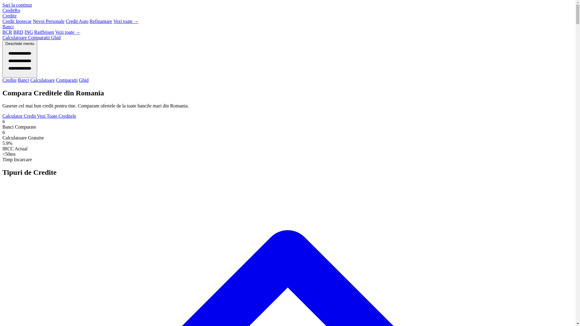 website screenshot of https://ghidcredite.ro/