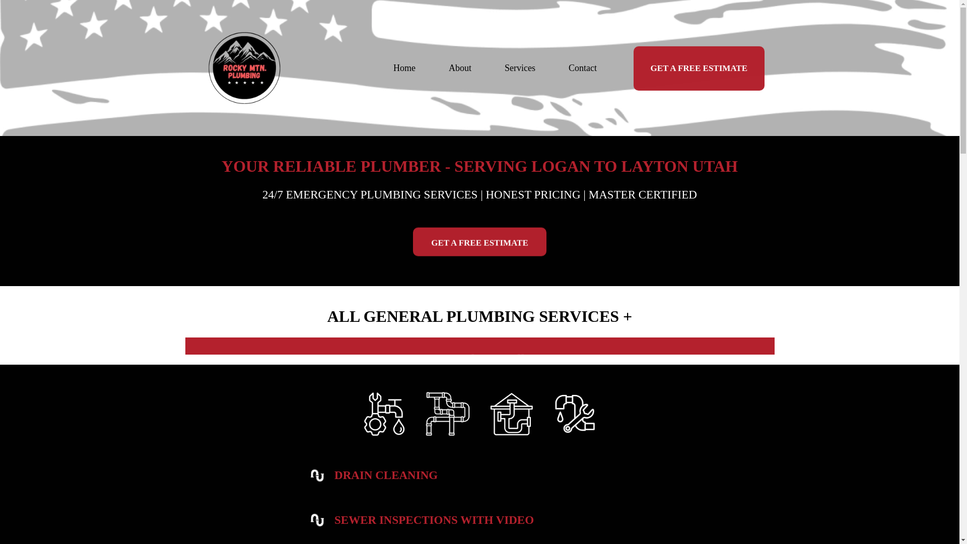 website screenshot of https://rockymtnplumbing801.com/