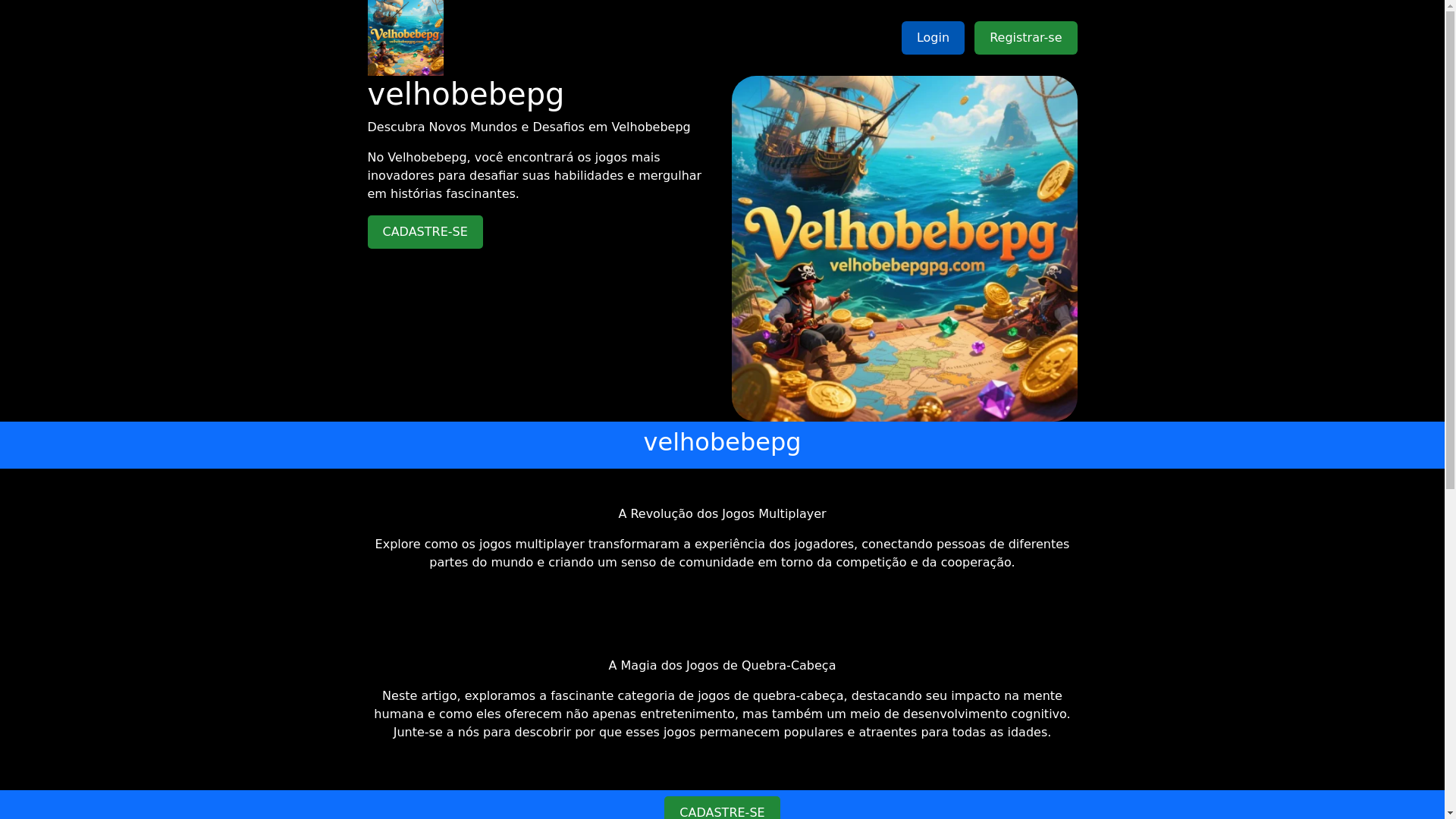 website screenshot of https://velhobebepgpg.com/