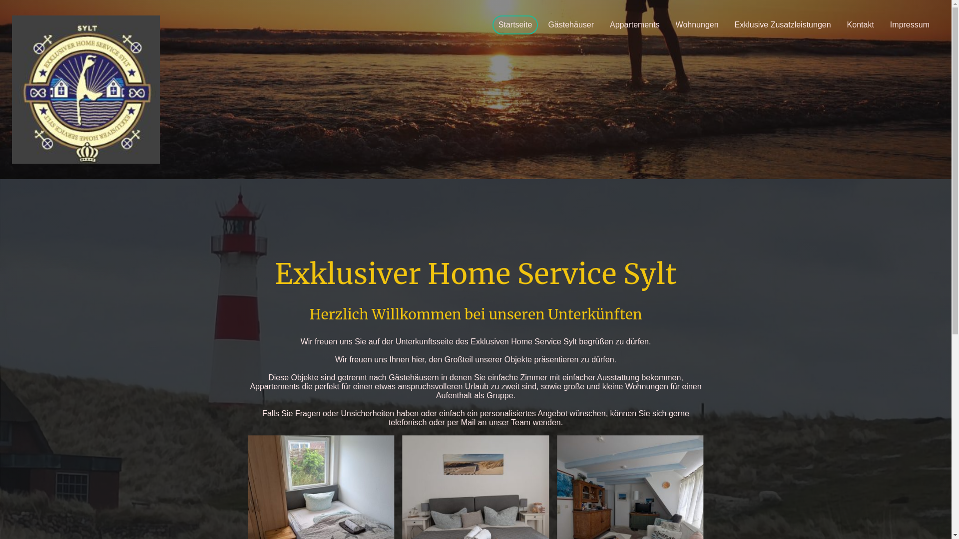 website screenshot of https://ehs-objekte.de/