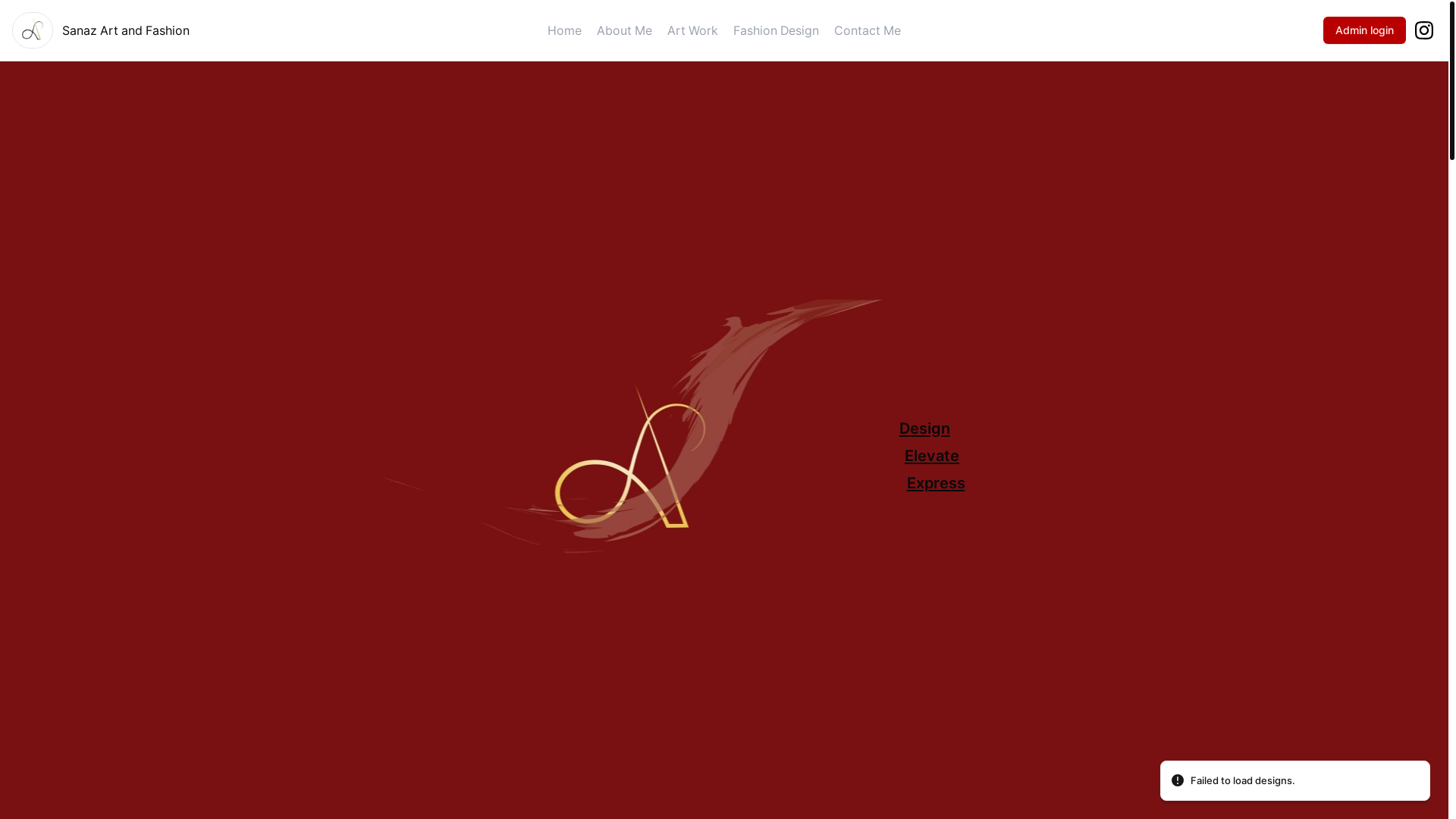 website screenshot of https://sanazsari.com/