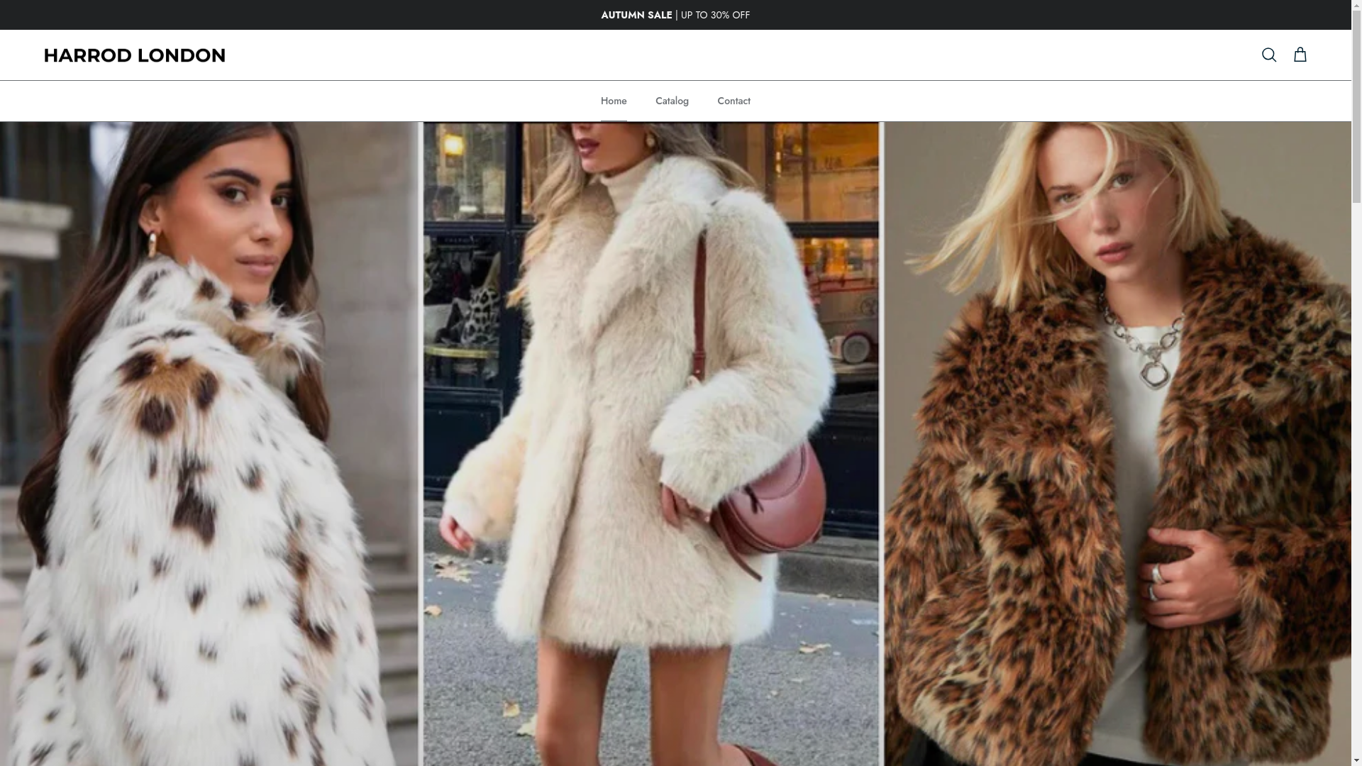 website screenshot of https://harrod-london.com/