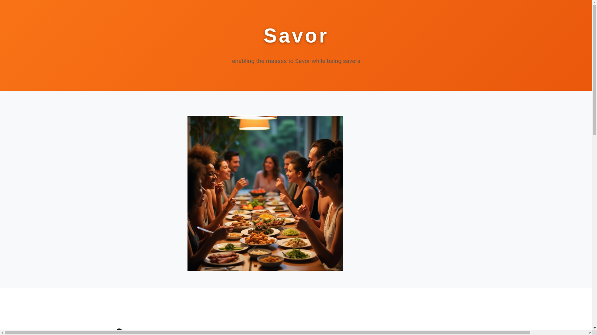 website screenshot of https://savorlandingpage.pages.dev/