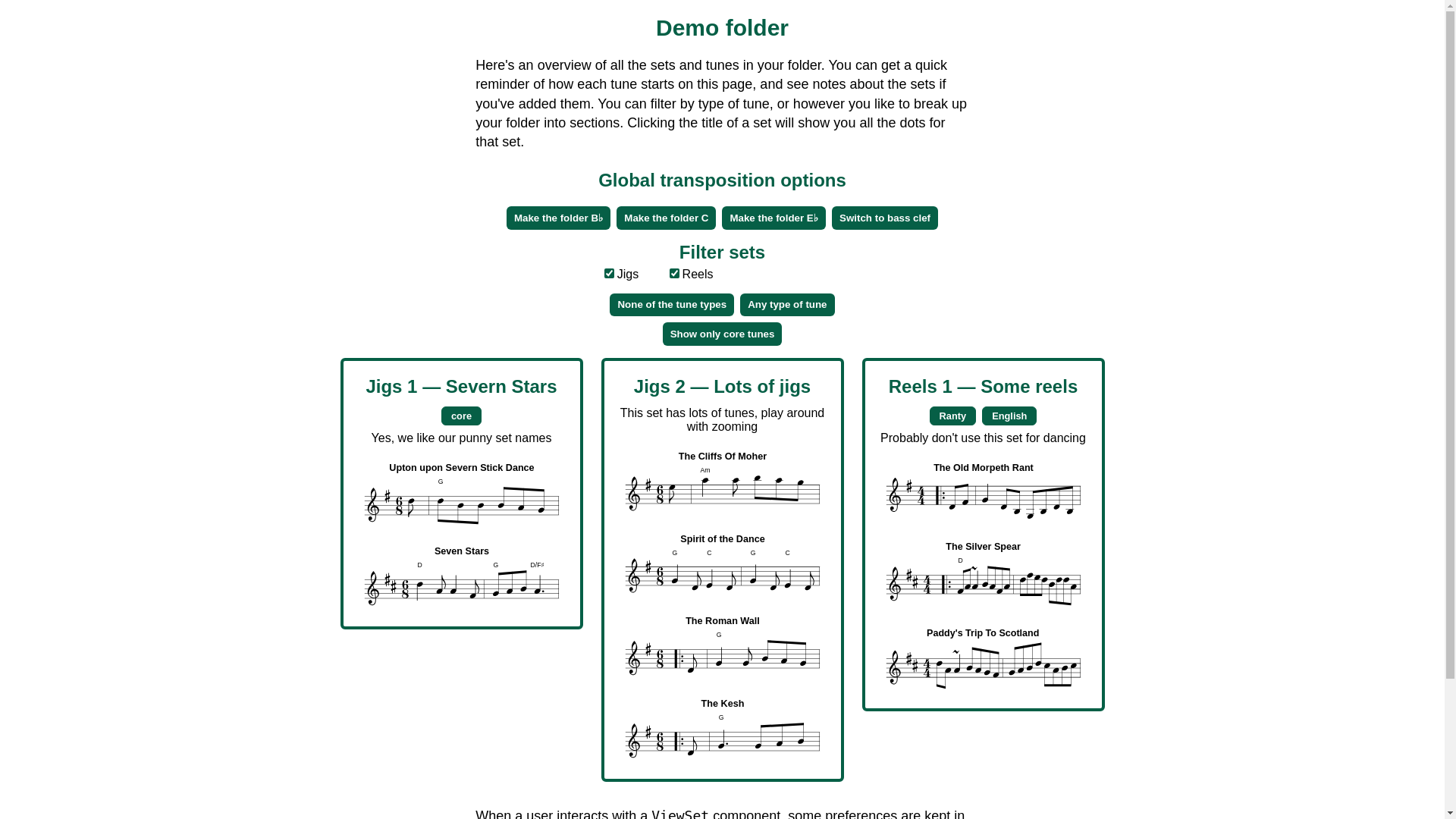 website screenshot of https://flying-cat-tunebook.pages.dev/