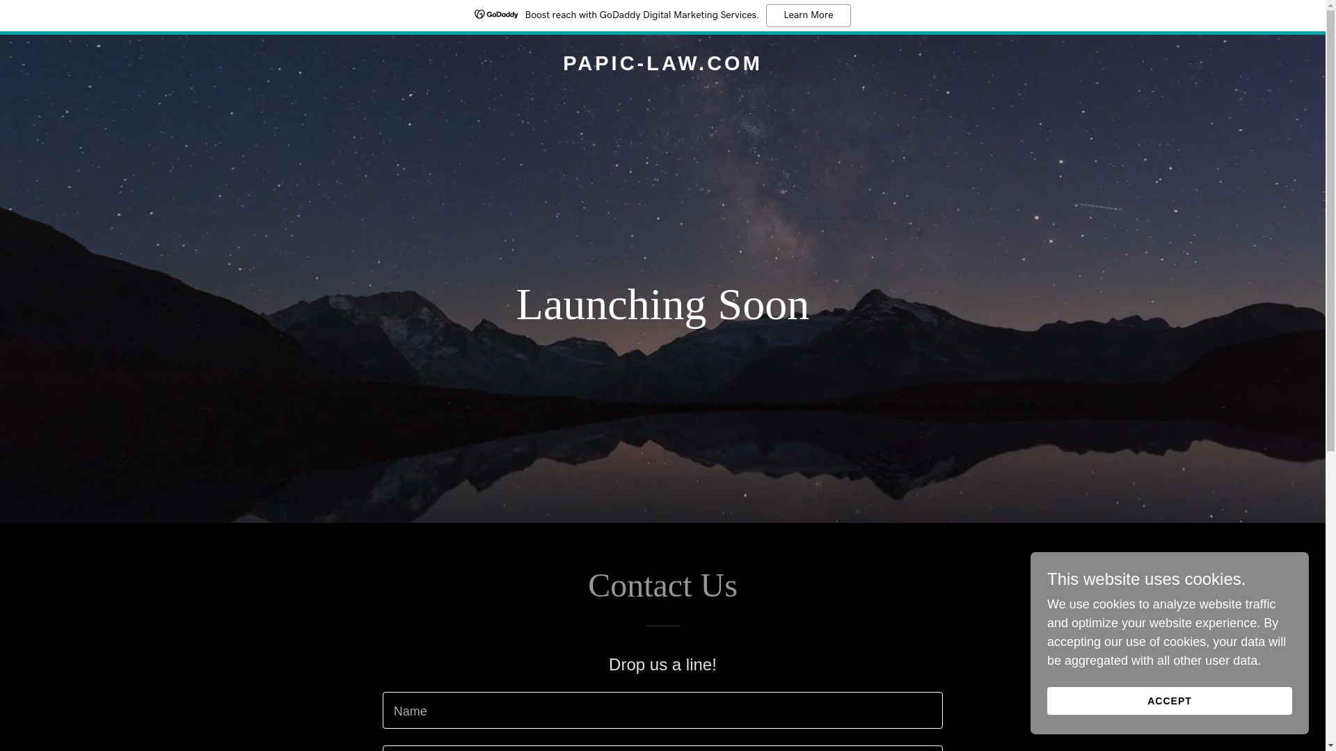 website screenshot of https://papic-law.com/
