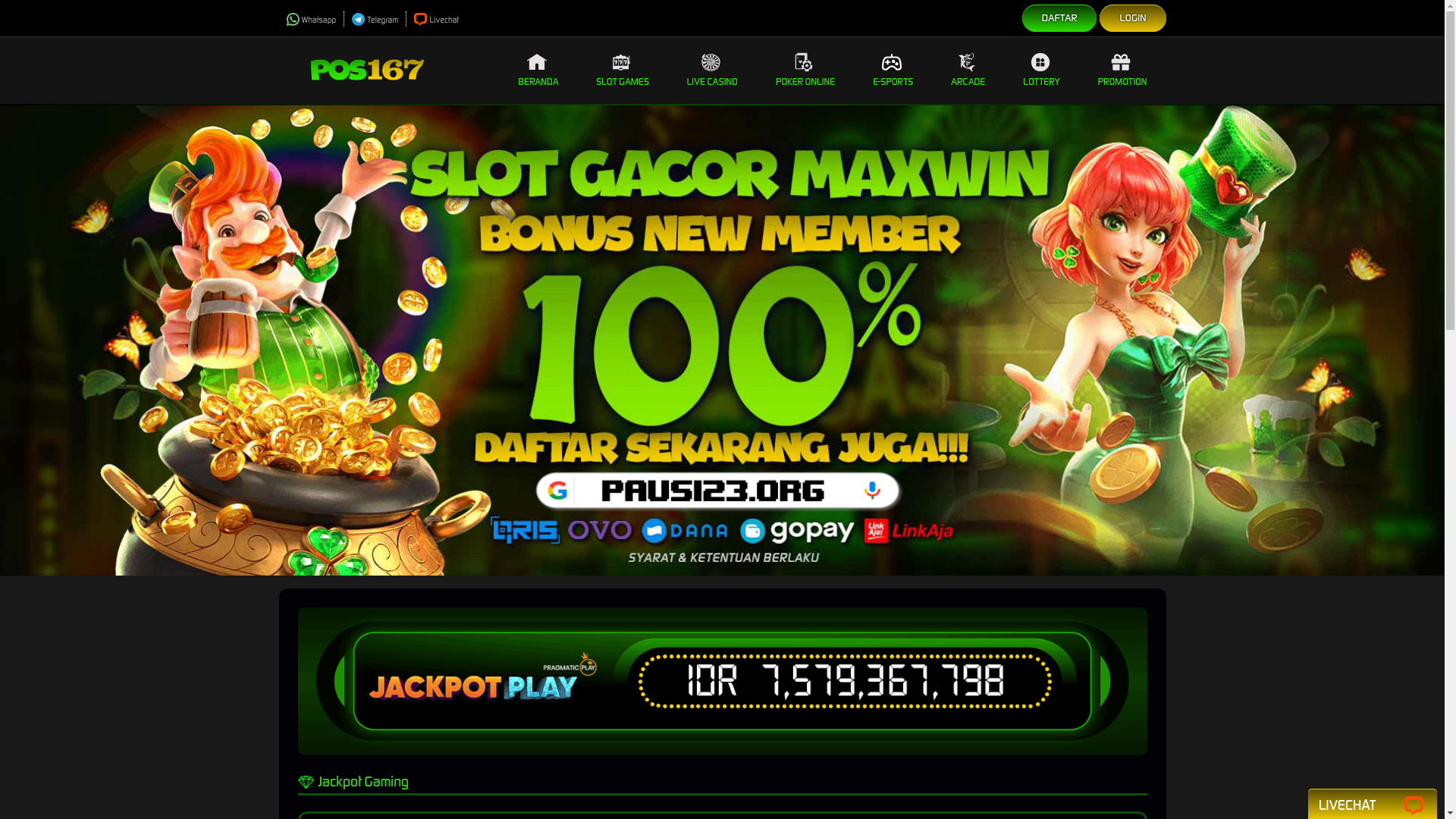 website screenshot of https://pos167.org/