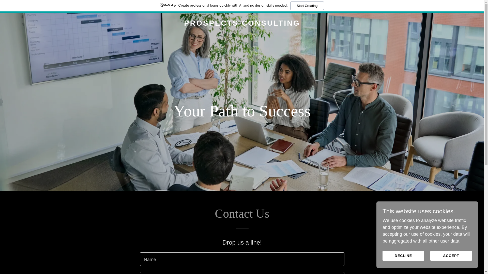 website screenshot of https://prospects-consulting.com/