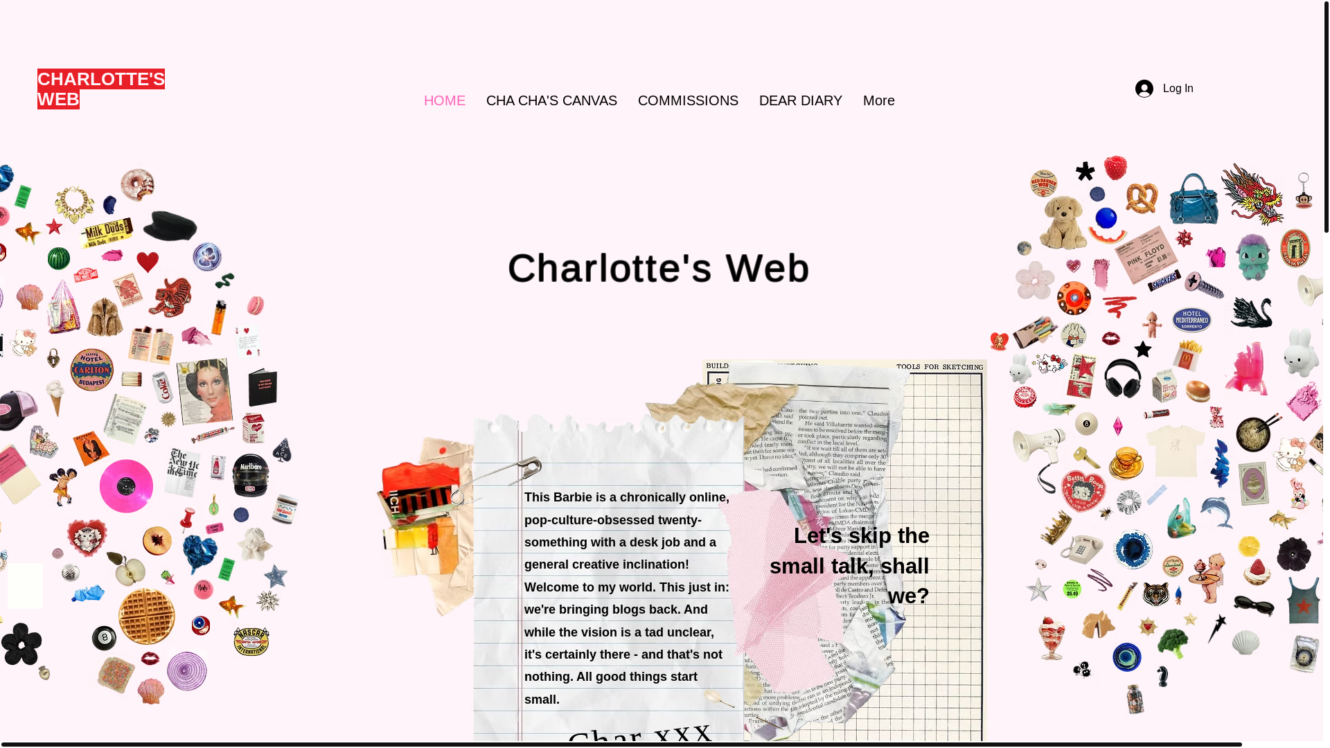 website screenshot of https://charchive.online/