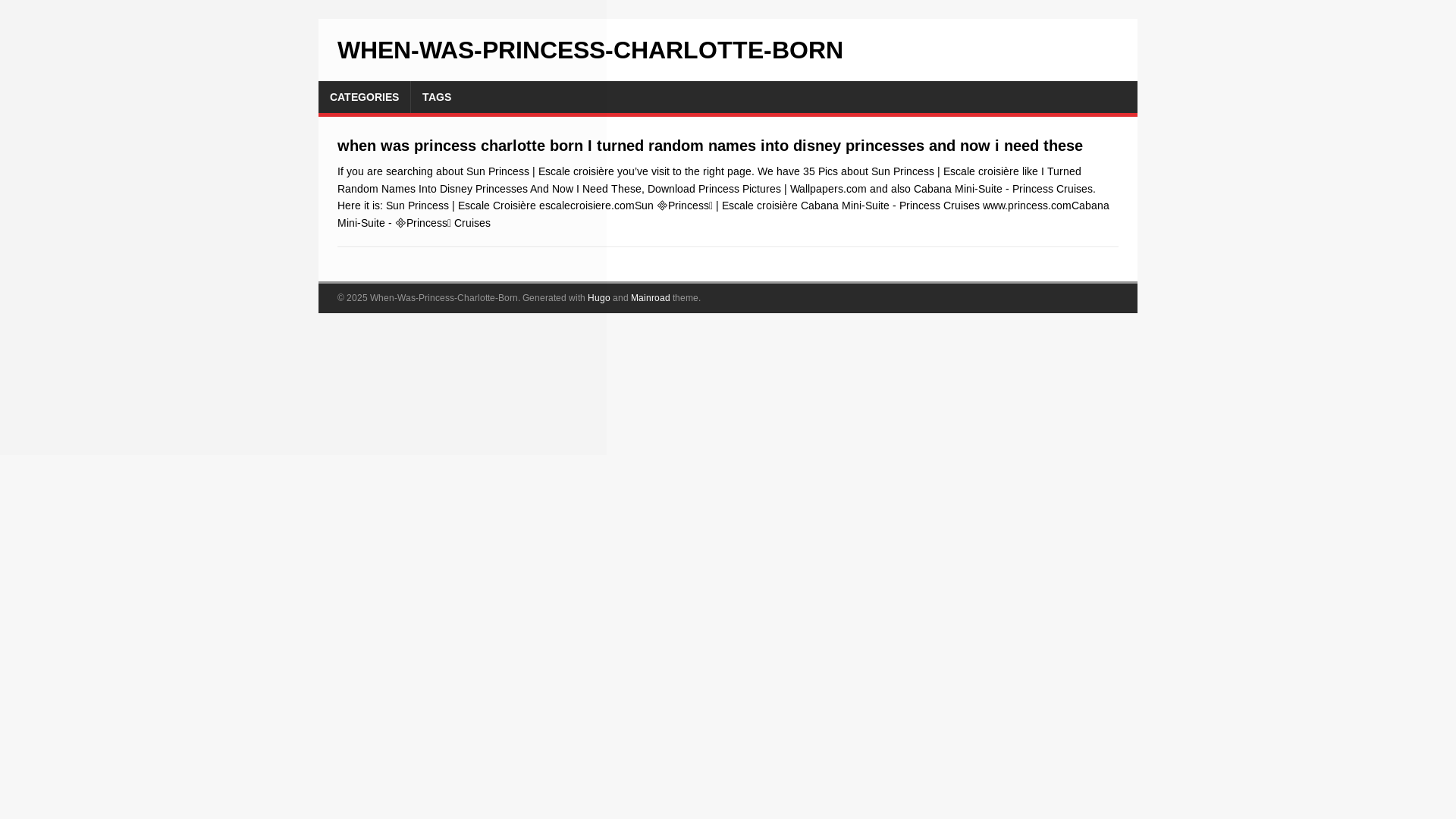 website screenshot of https://when-was-princess-charlotte-born.pages.dev/