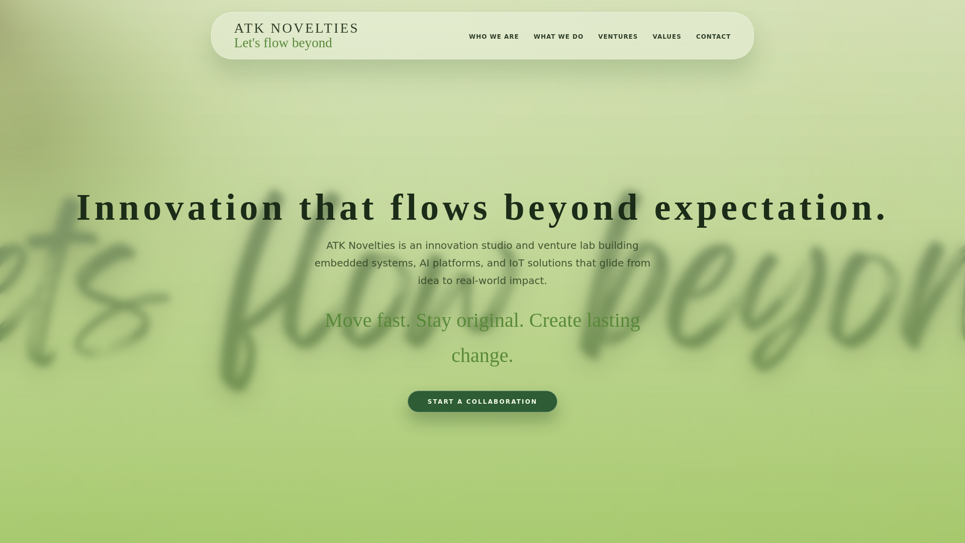 website screenshot of https://atk-novelties.pages.dev/