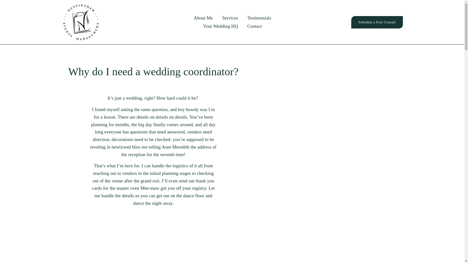 website screenshot of https://finnnottinghamweddings.com/